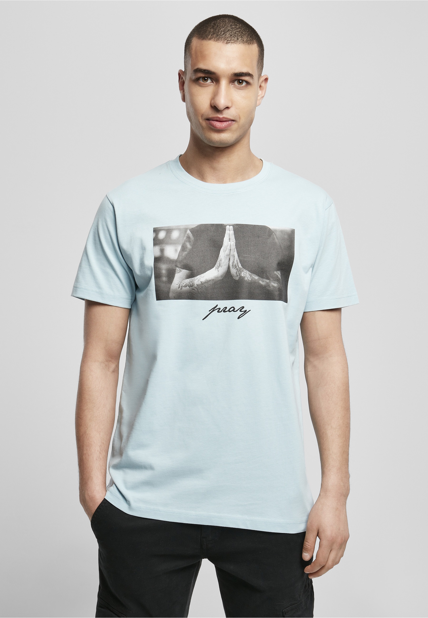 MisterTee T-Shirt »MisterTee Herren Pray Tee« 1 Stk.