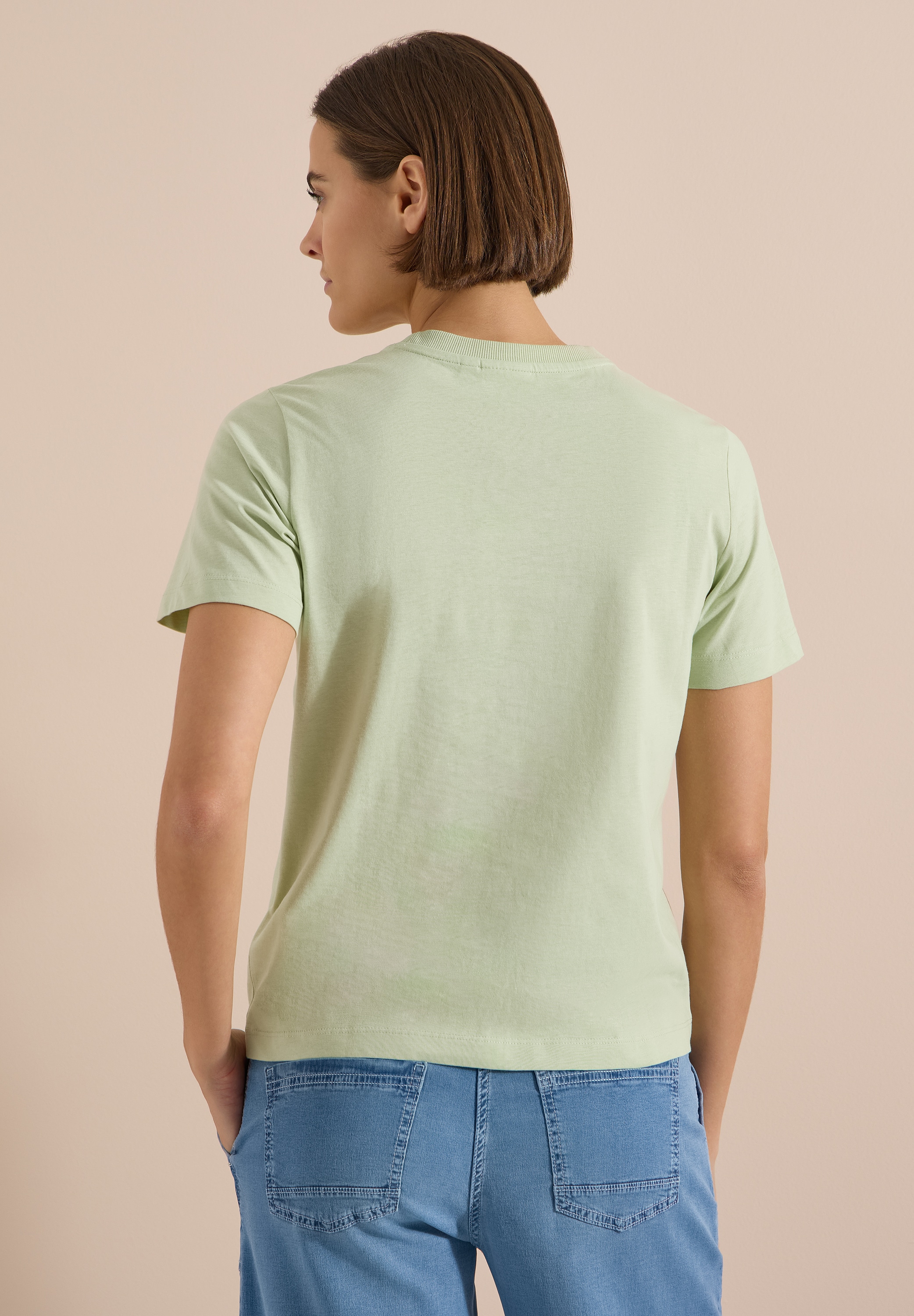 Cecil T-Shirt aus reiner Baumwolle
