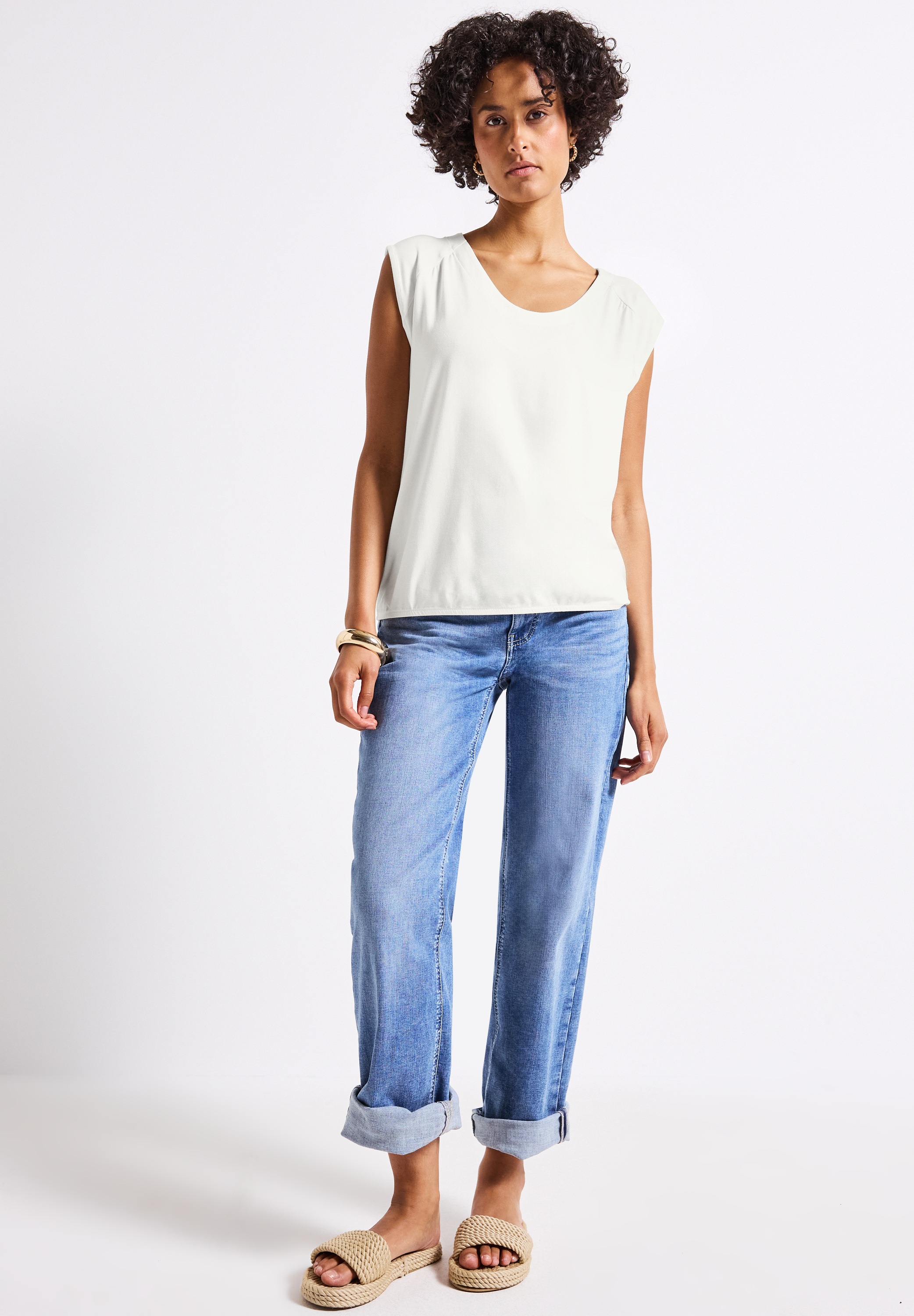 STREET ONE Tanktop, aus Jersey in Unifarbe