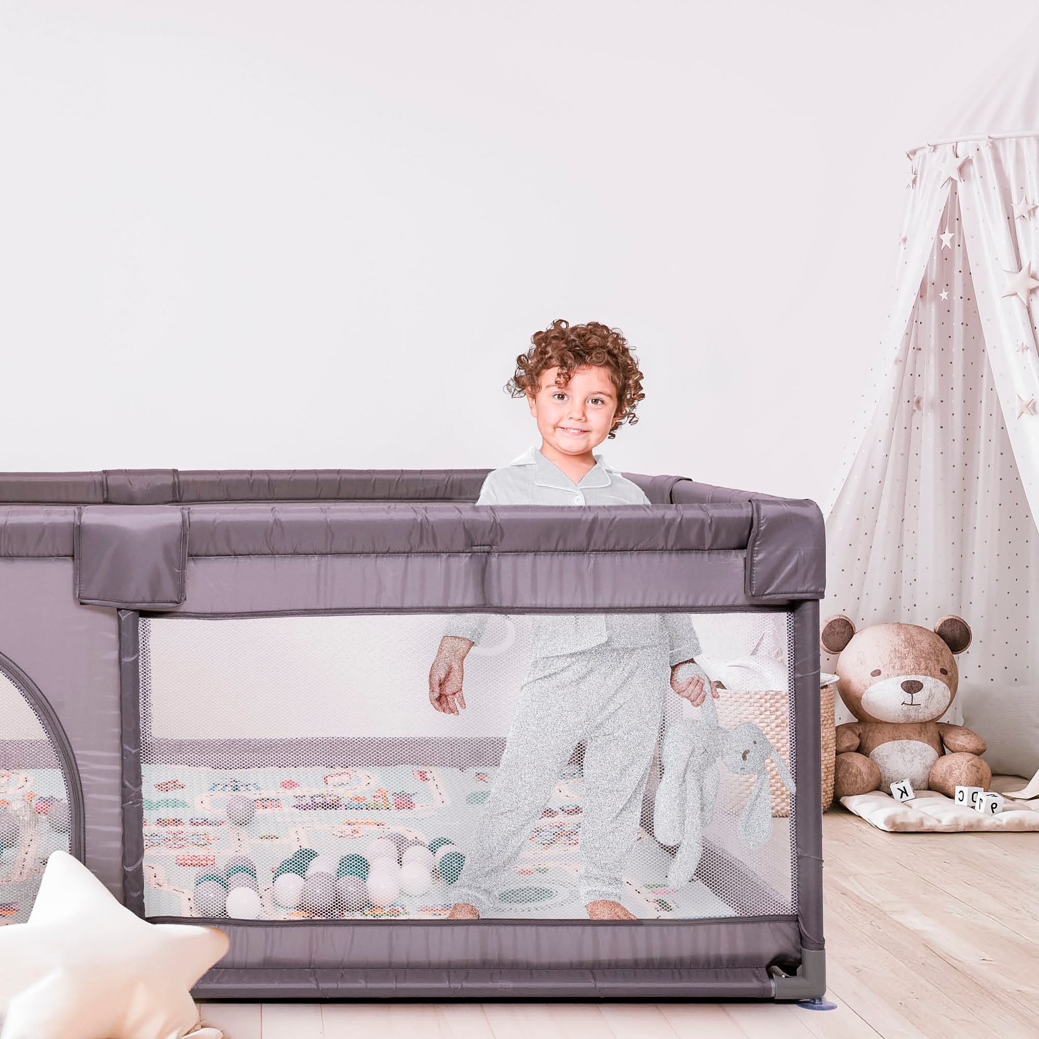 BabyGo Laufstall »Bällebad; Playpark 2«, inkl. 48 Spielbälle und Spielmatratze