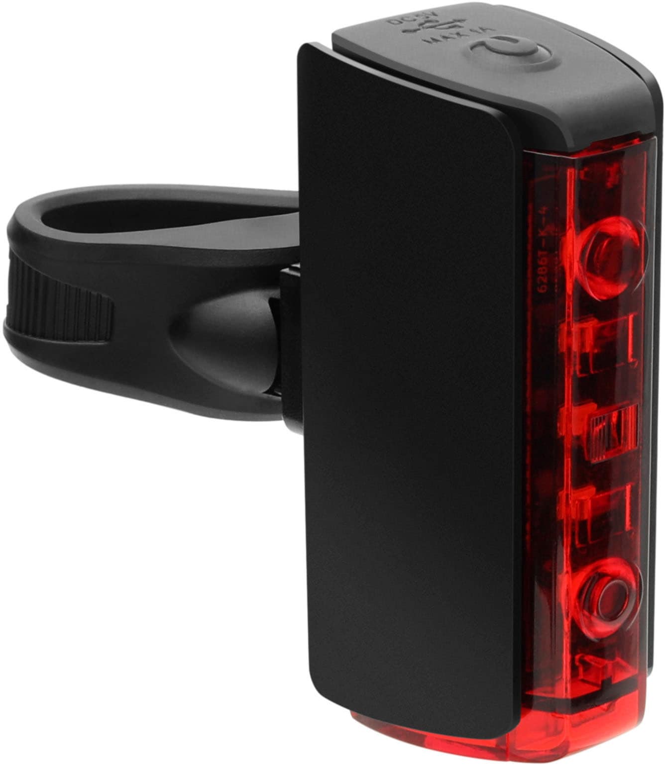 Fischer Fahrrad-Rücklicht "Led-Akku Rücklicht Twin Stop Mit Bodenbeleucht. Und Bremslichtfunktion"
