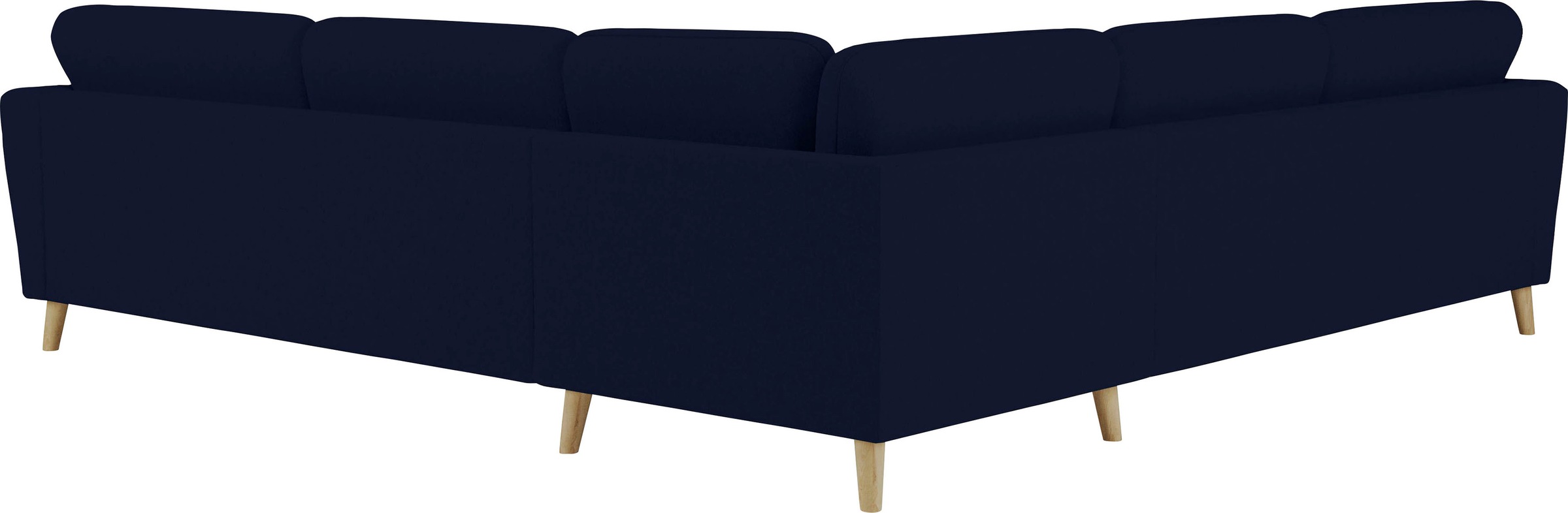 Home affaire Ecksofa »MARSEILLE 278/278 cm, L-Form,«, gleichschenklig, aus Eiche-Massivholz Beinen, verschiedene Bezüge