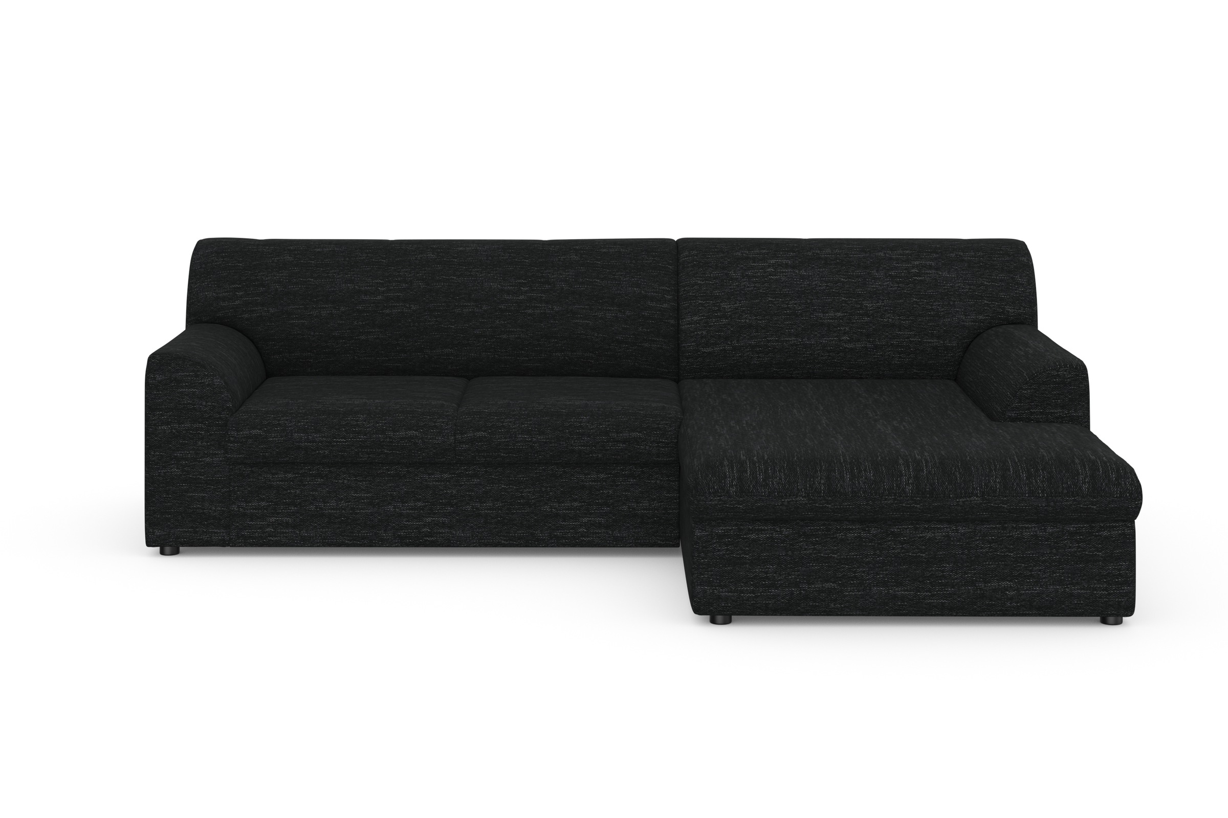 DOMO collection Ecksofa »Topper, elegant und zeitlos, kompaktes Stellmaß 245/155cm, L-Form«, mit Recamiere, wahlweise mit Schlaffunktion