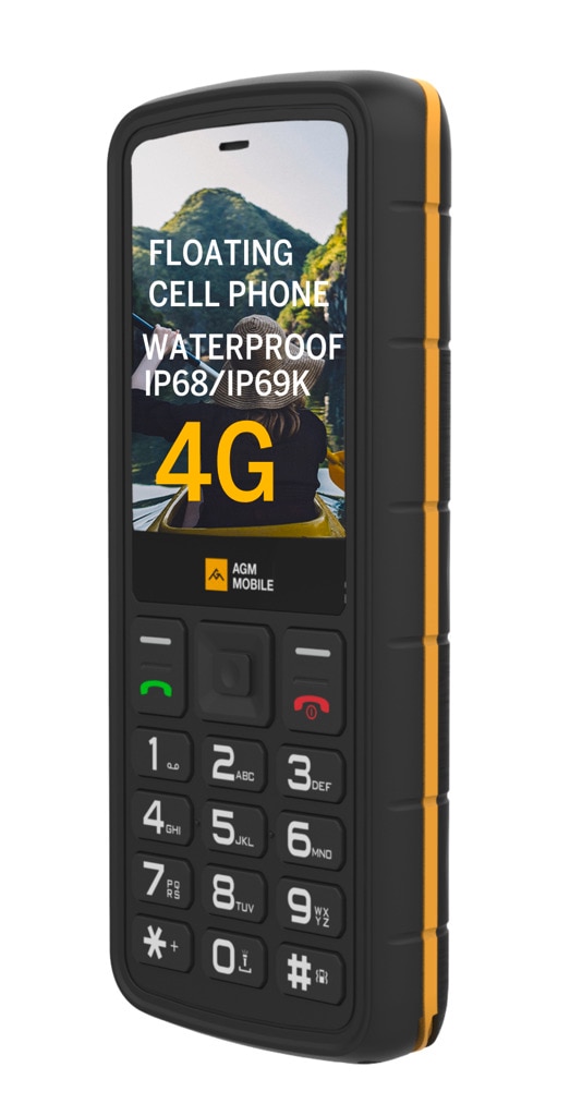 Handy »M9 (4G)«, Schwarz, 6,1 cm/2,4 Zoll, 2 MP Kamera, robust, ergonomisch, Schnellwahl, Dual SIM, IP68, IP69K, MIL-STD 810H