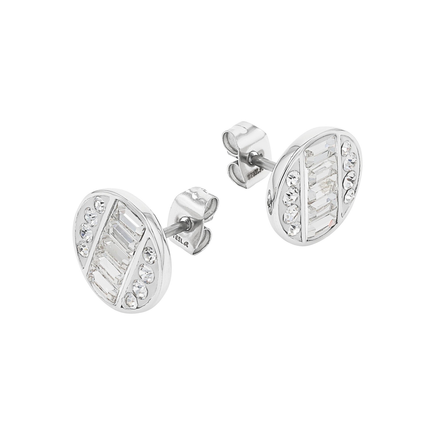 TOM TAILOR Paar Ohrstecker »Schmuck Geschenk Edelstahl Kreis rund« mit Glassteine