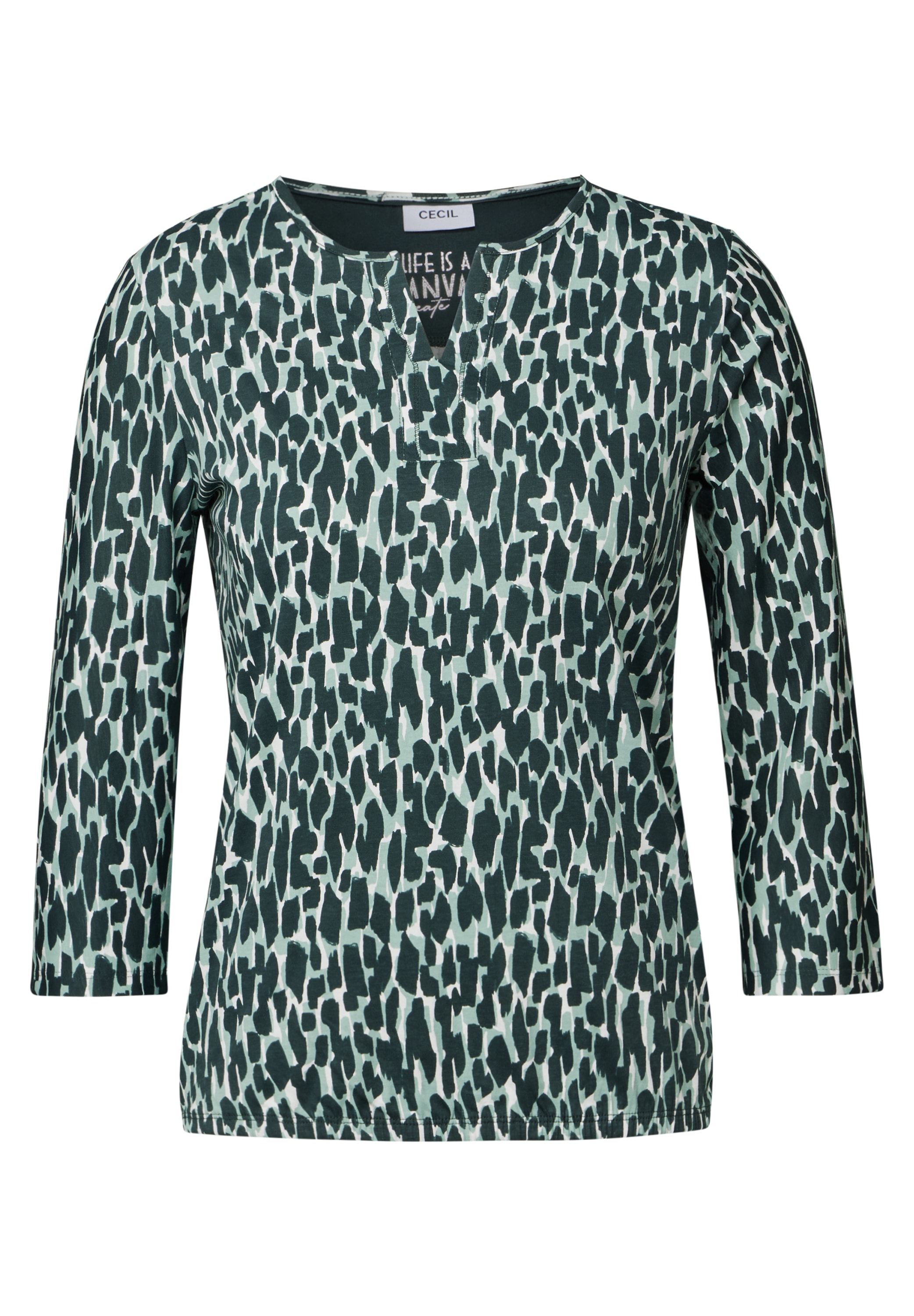 Cecil 3/4-Arm-Shirt, aus reiner Baumwolle