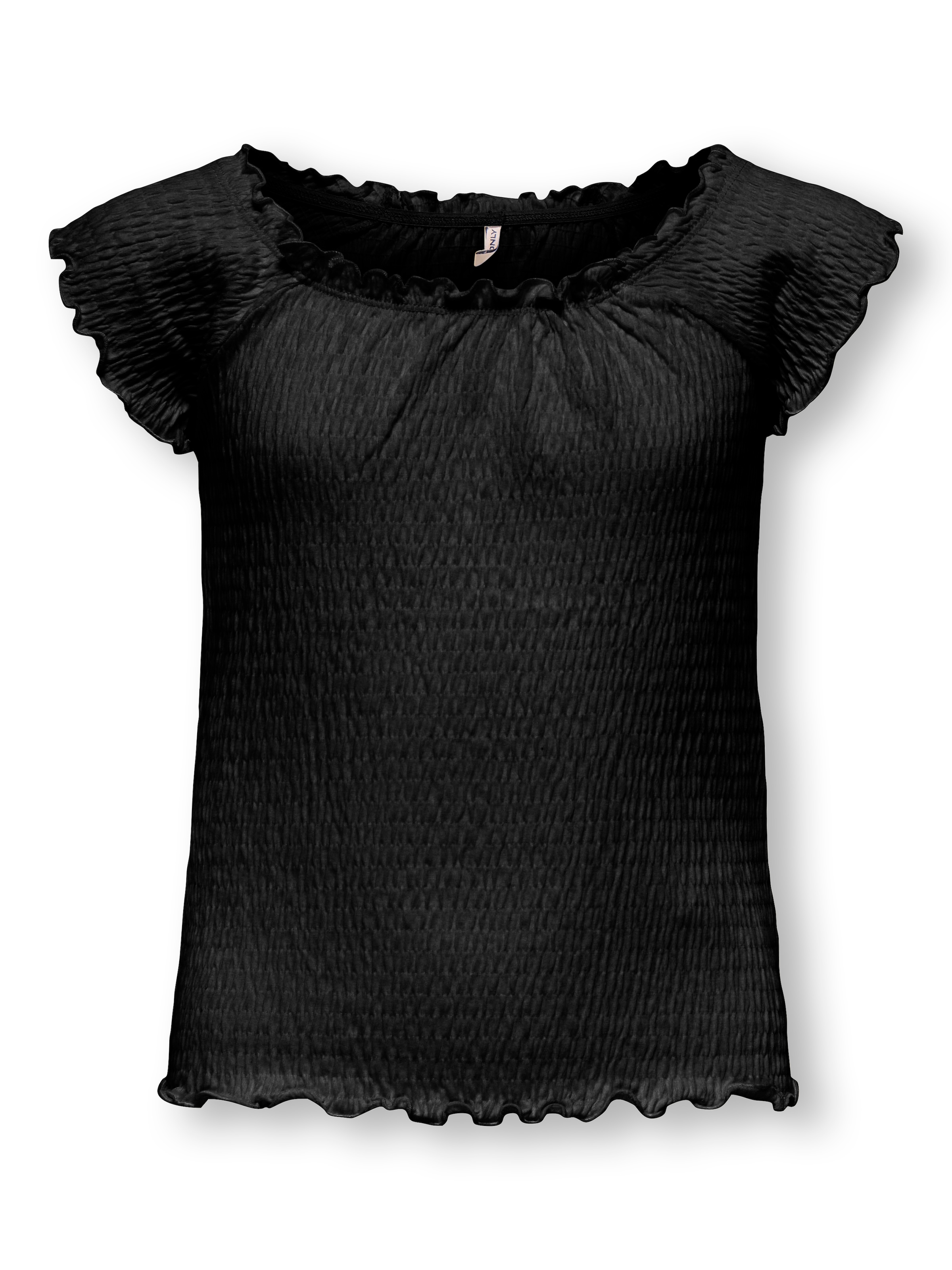 KIDS ONLY Carmenshirt »KOGJOJO LIFE SS TOP JRS« mit gewellten Kanten