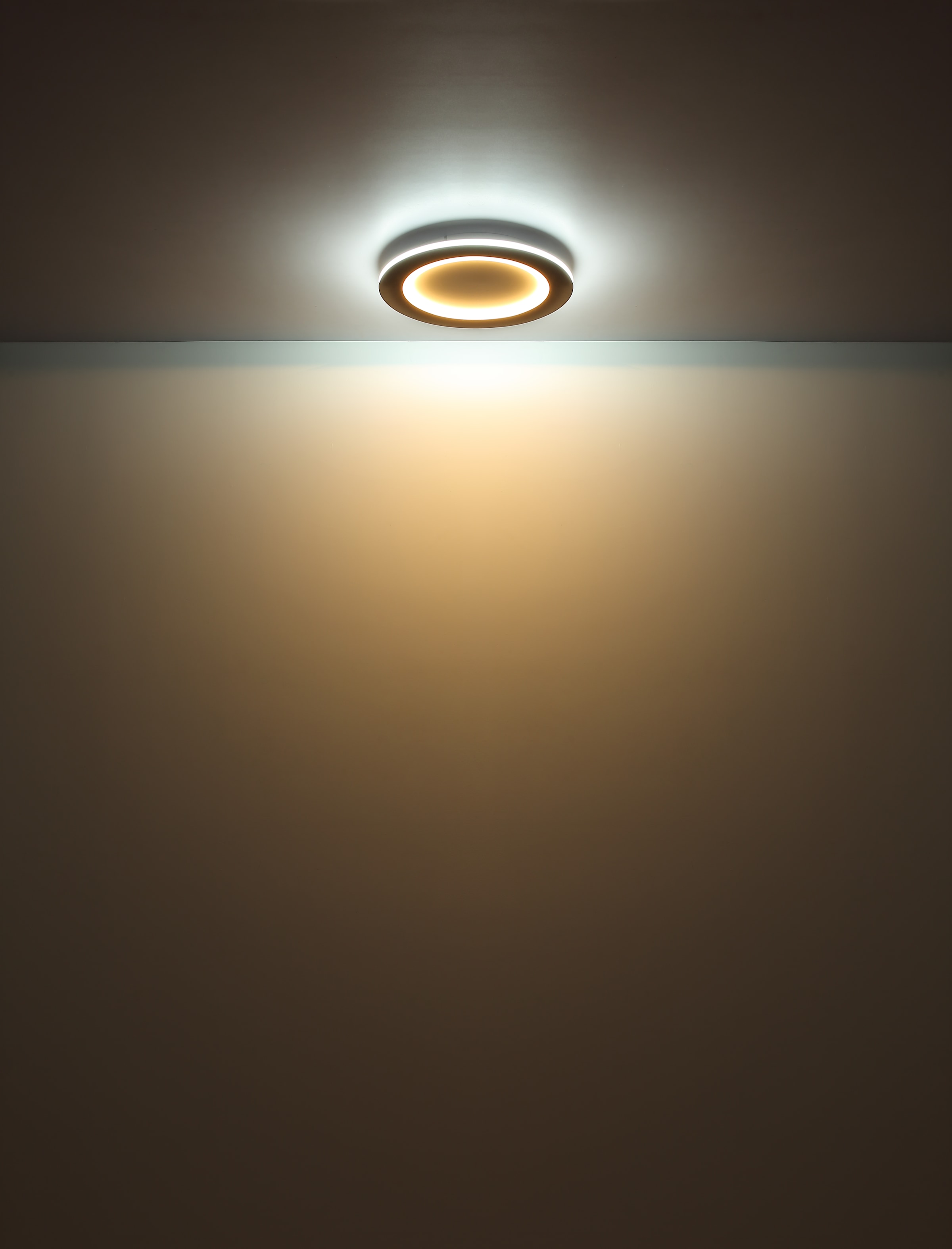 GLOBO LIGHTING LED Deckenleuchte »CLAY«, Leuchtmittel LED-Modul | LED fest integriert, Deckenlampe/holzoptik/rund/Wohnzimmer/Schlafzimmer