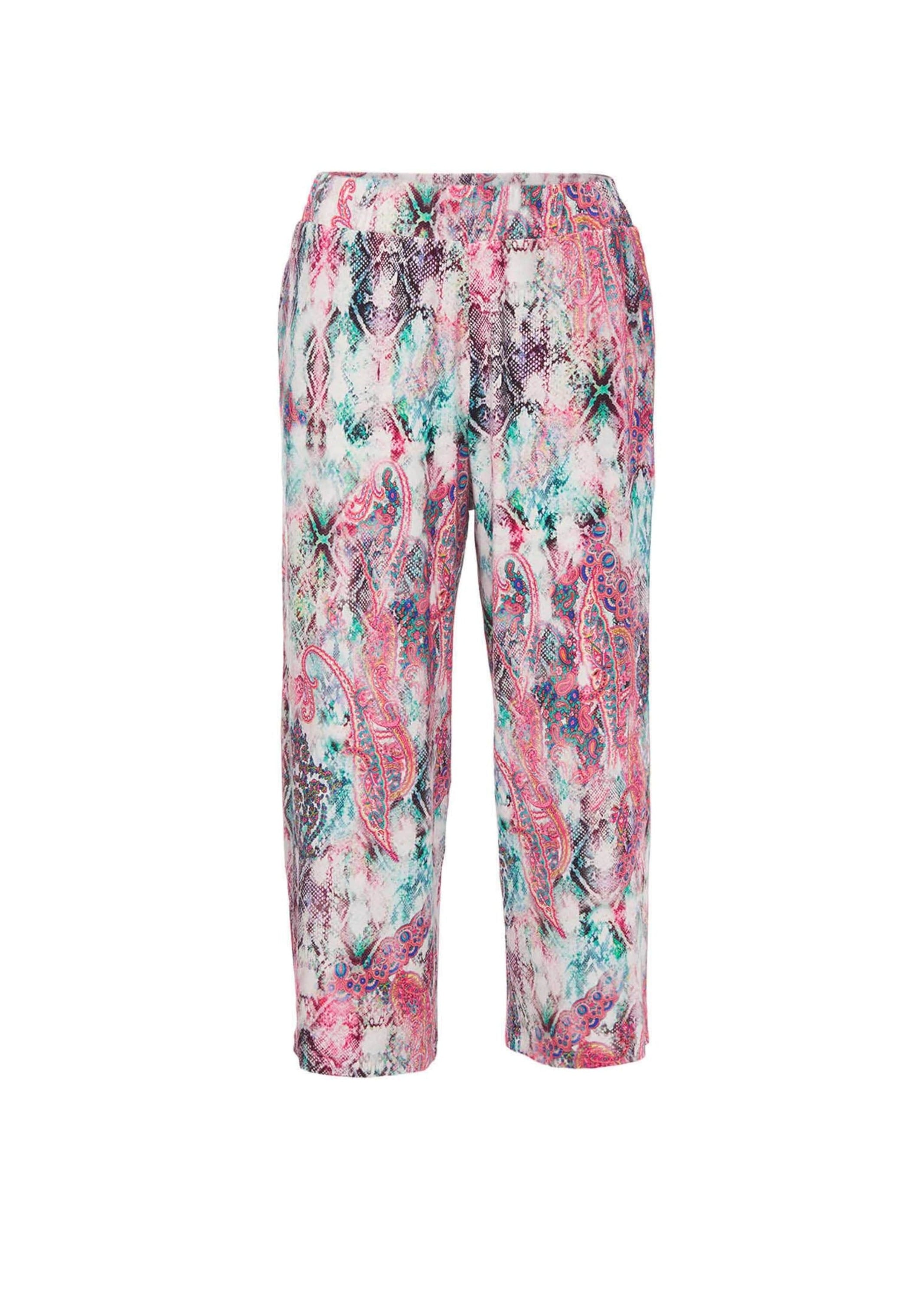 GOLDNER 2-in-1-Hose "Kurzgröße Attraktive Druckhose Louisa mit weichem Fall" Rundumdehnbund