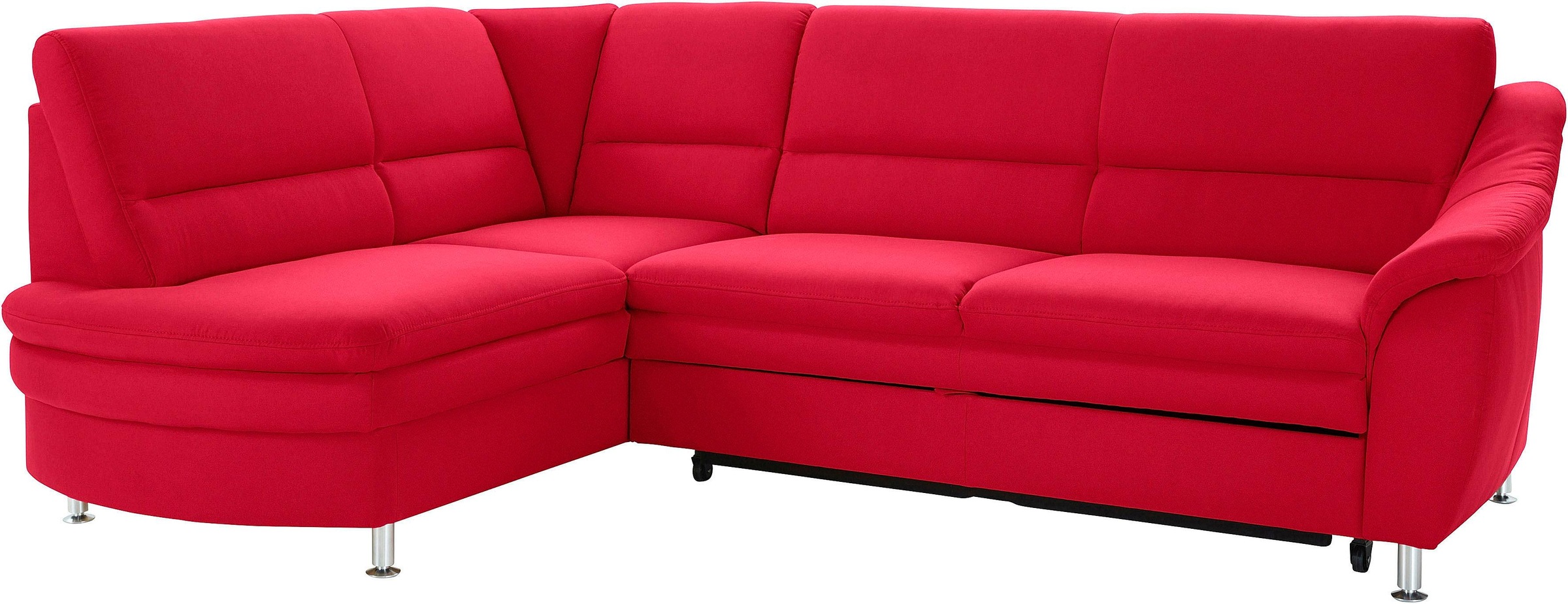 sit&more Ecksofa »Cardoso L-Form«, mit Federkern, wahlweise mit Bettfunktion und Schubkasten