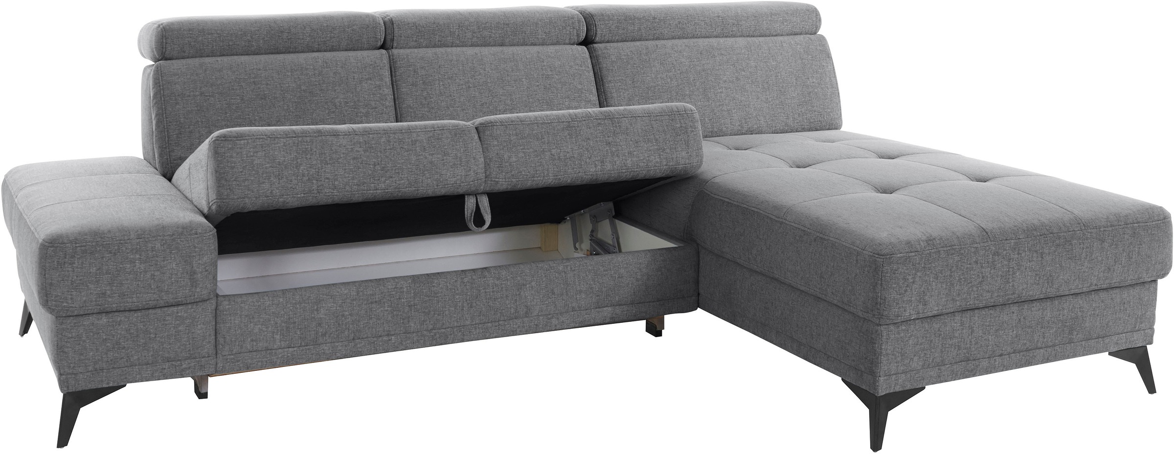 INOSIGN Ecksofa »Cardiz L-Form«, inkl.Kopfteilverstellung und Federkern wahlweise mit Bettfunktion