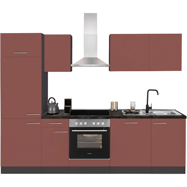 OPTIFIT Küchenzeile »Malika«, Breite 270 cm, mit Hanseatic-E-Geräten kaufen  | BAUR