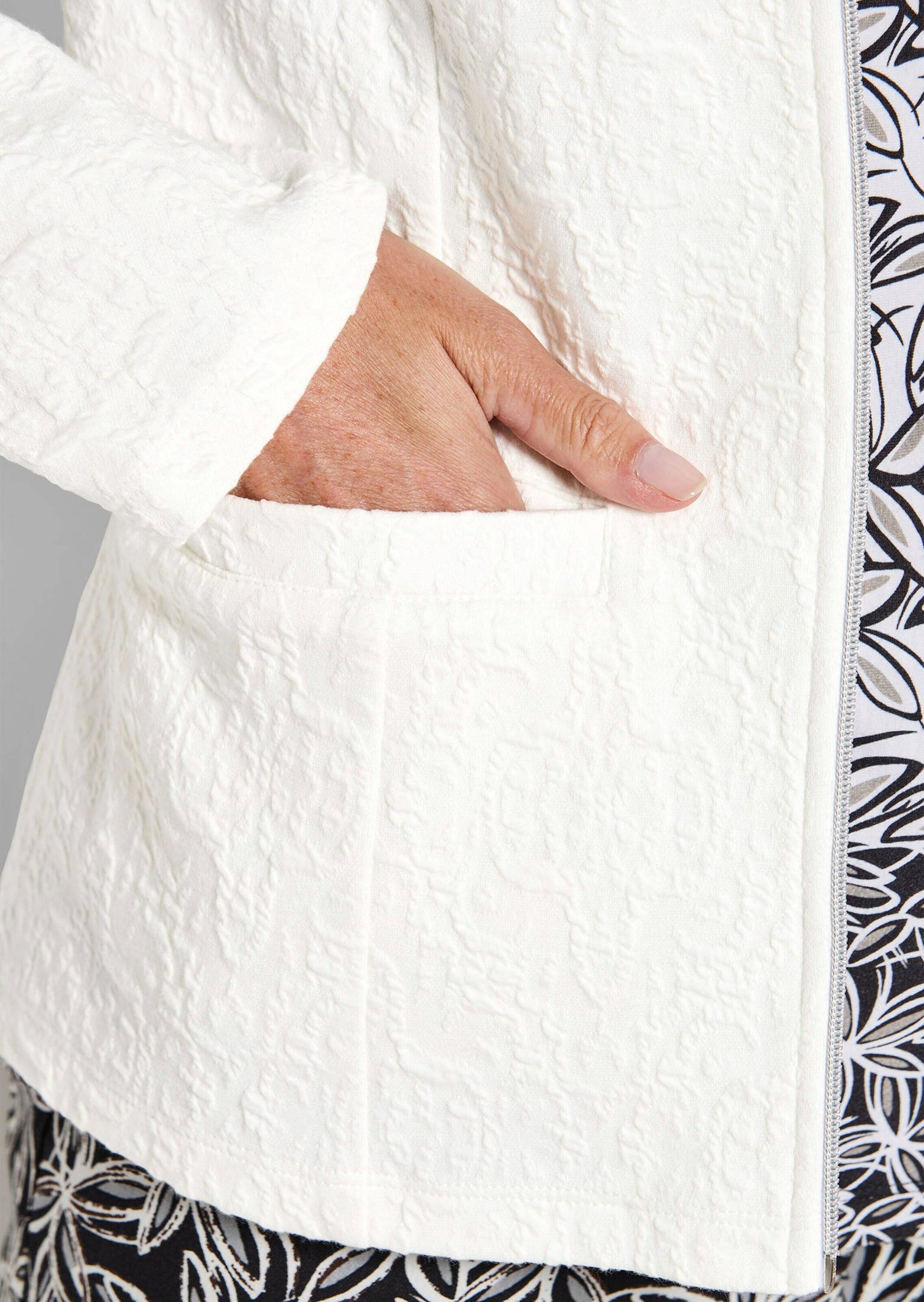 GOLDNER Sommerjacke »Kurzgröße Elegante Jerseyjacke aus Baumwolle«