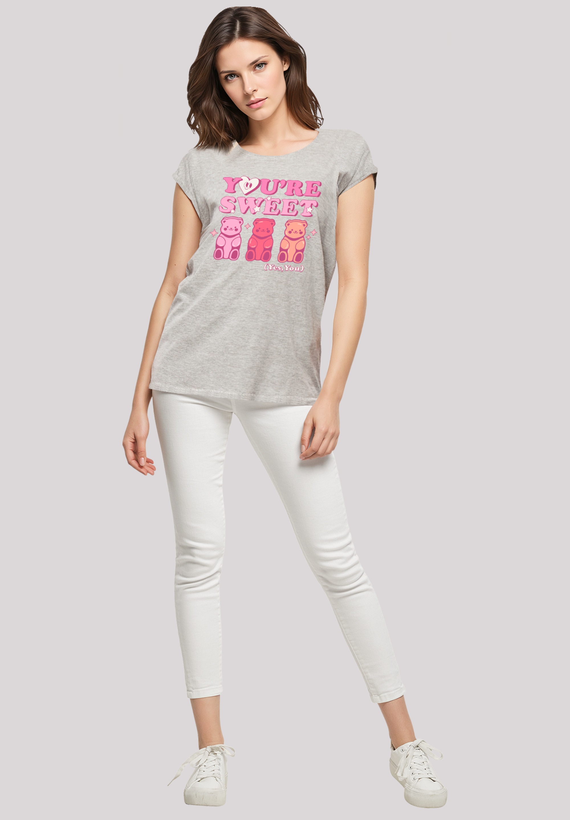F4NT4STIC T-Shirt »Valentinstag You're Sweet Gummy Bears«, Premium Qualität