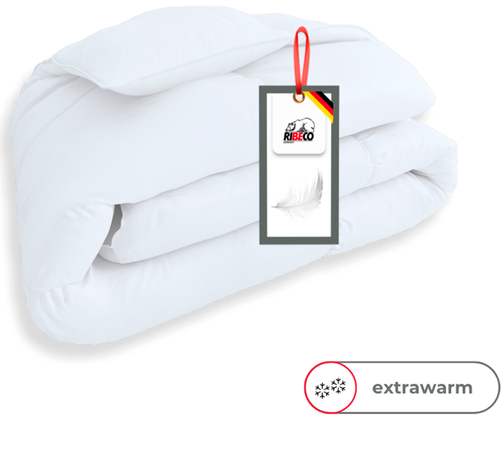 RIBECO Federbettdecke "Laram, Bettdecken für Sommer oder Winter, Made in Ge günstig online kaufen
