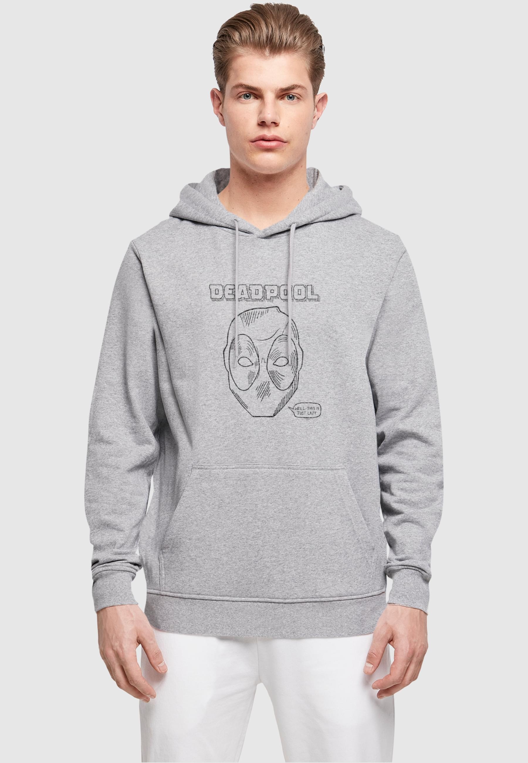 ABSOLUTE CULT Kapuzensweatshirt »ABSOLUTE CULT Herren Deadpool - This Is Just Lazy Basic Hoody«, (1 tlg.)