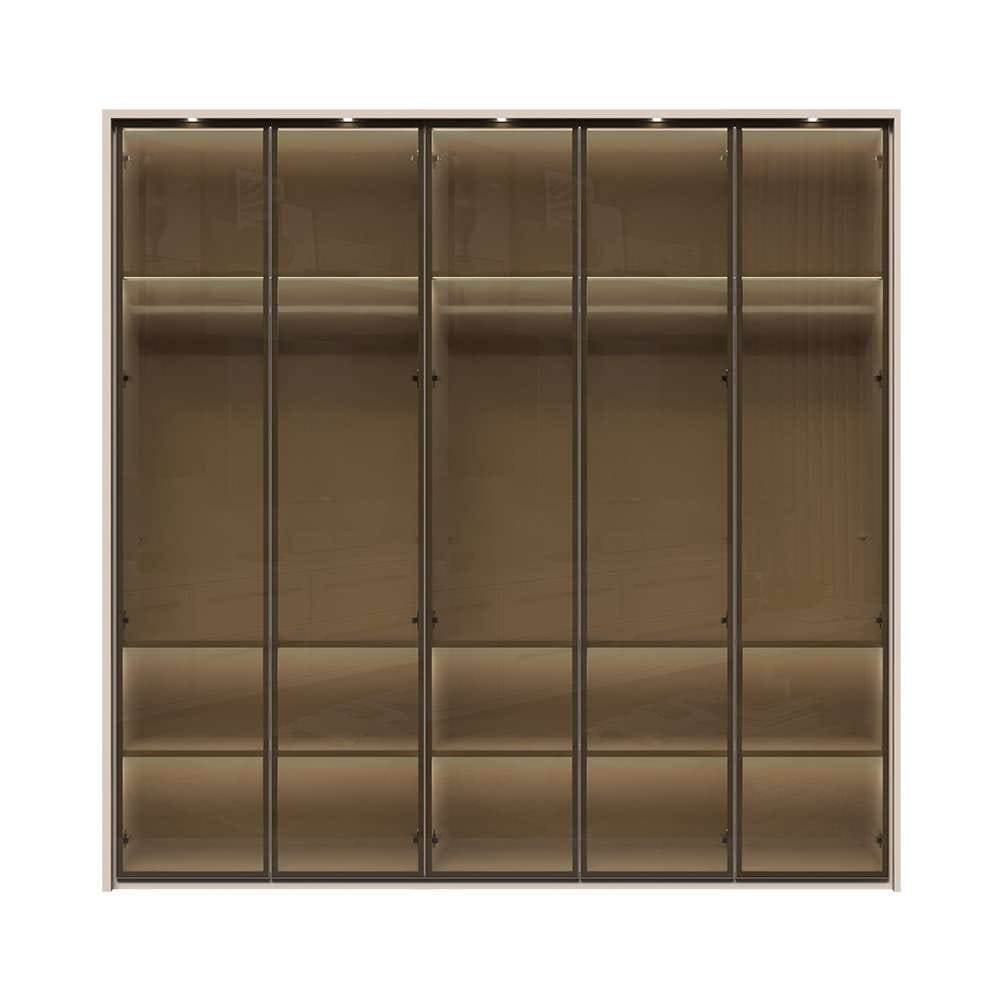 OTTO home Drehtürenschrank "Opera Parsol-Glastüren, LED-Glasbodenbeleuchtun günstig online kaufen