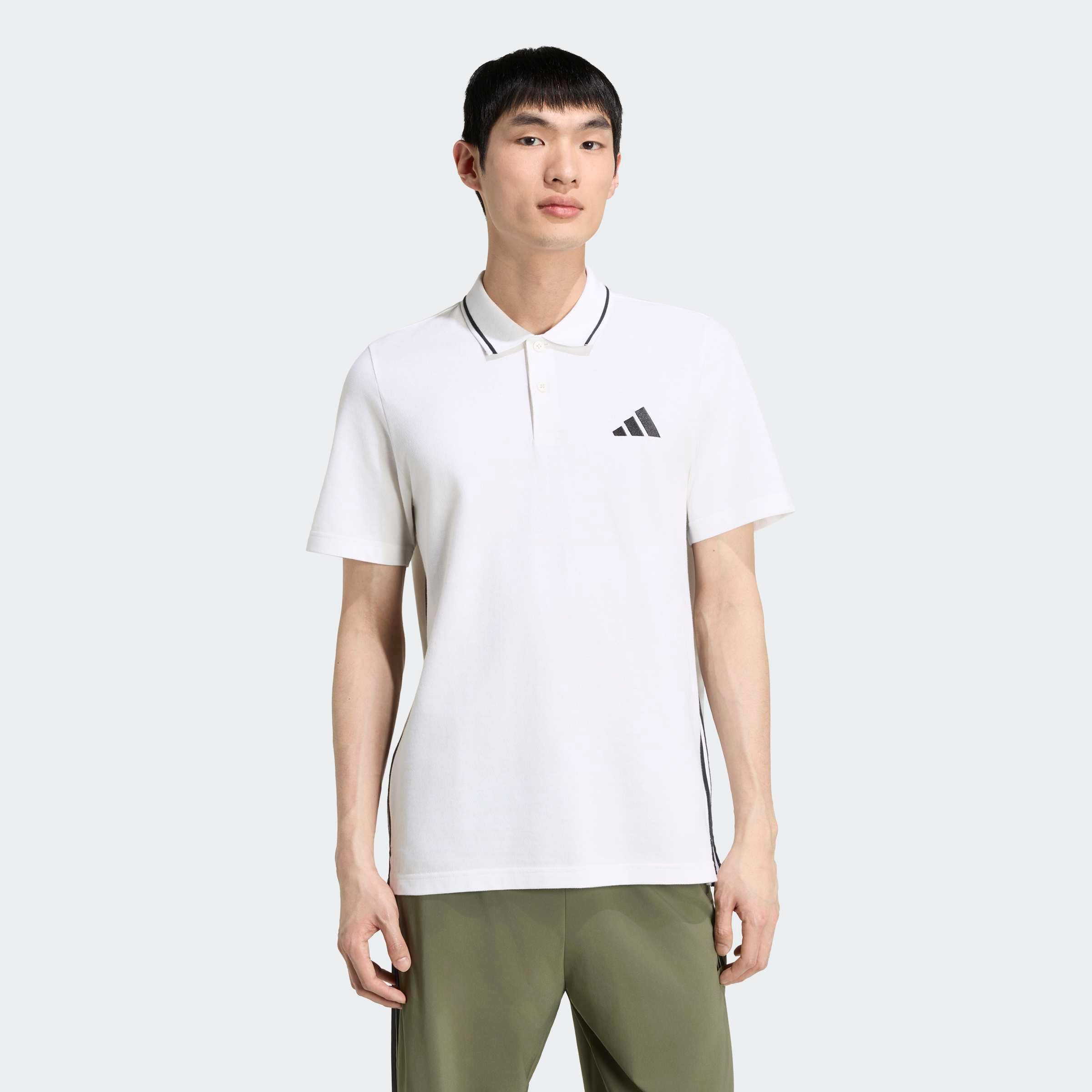 adidas Sportswear Poloshirt »ESSENTIALS 3-STREIFEN PIKEE«