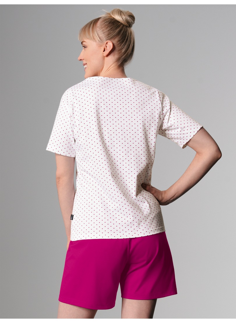 Thumbnail - Trigema Schlafanzug "TRIGEMA Kurzer Schlafanzung mit Herzchen-Muster" 1 Stk. tlg.