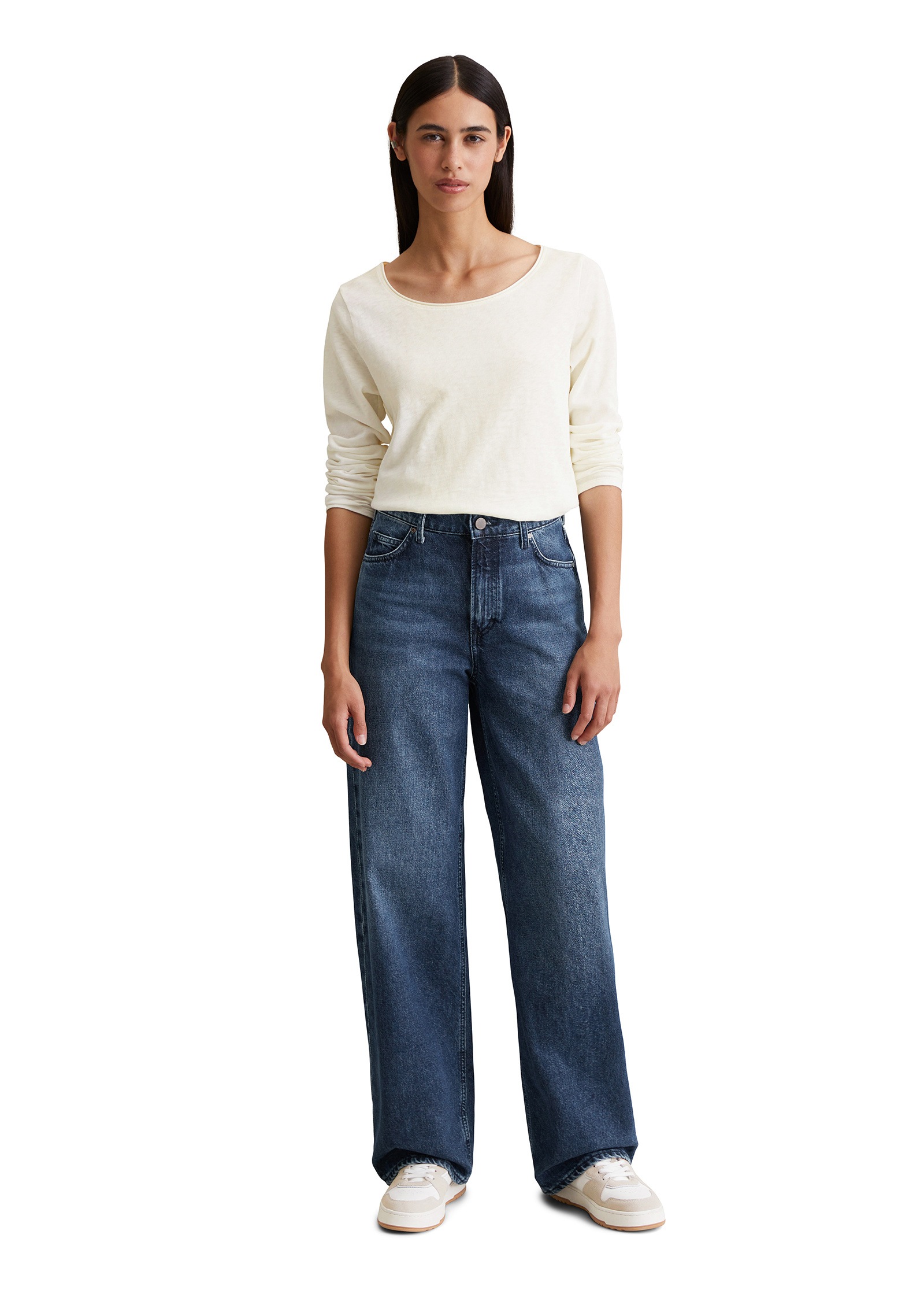Marc O'Polo DENIM Weite Jeans »aus Baumwolle ohne Stretch«