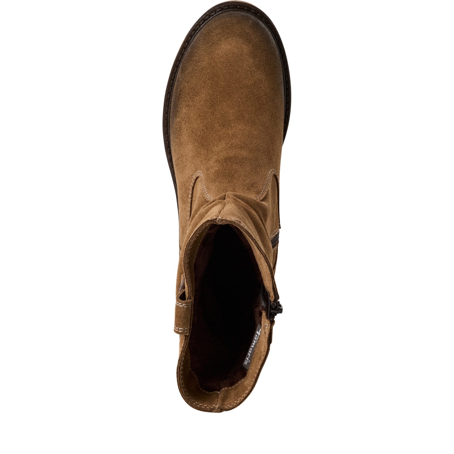 Tamaris Stiefelette, Blockabsatz, Kurzstiefel mit praktischem Innenreißverschluss