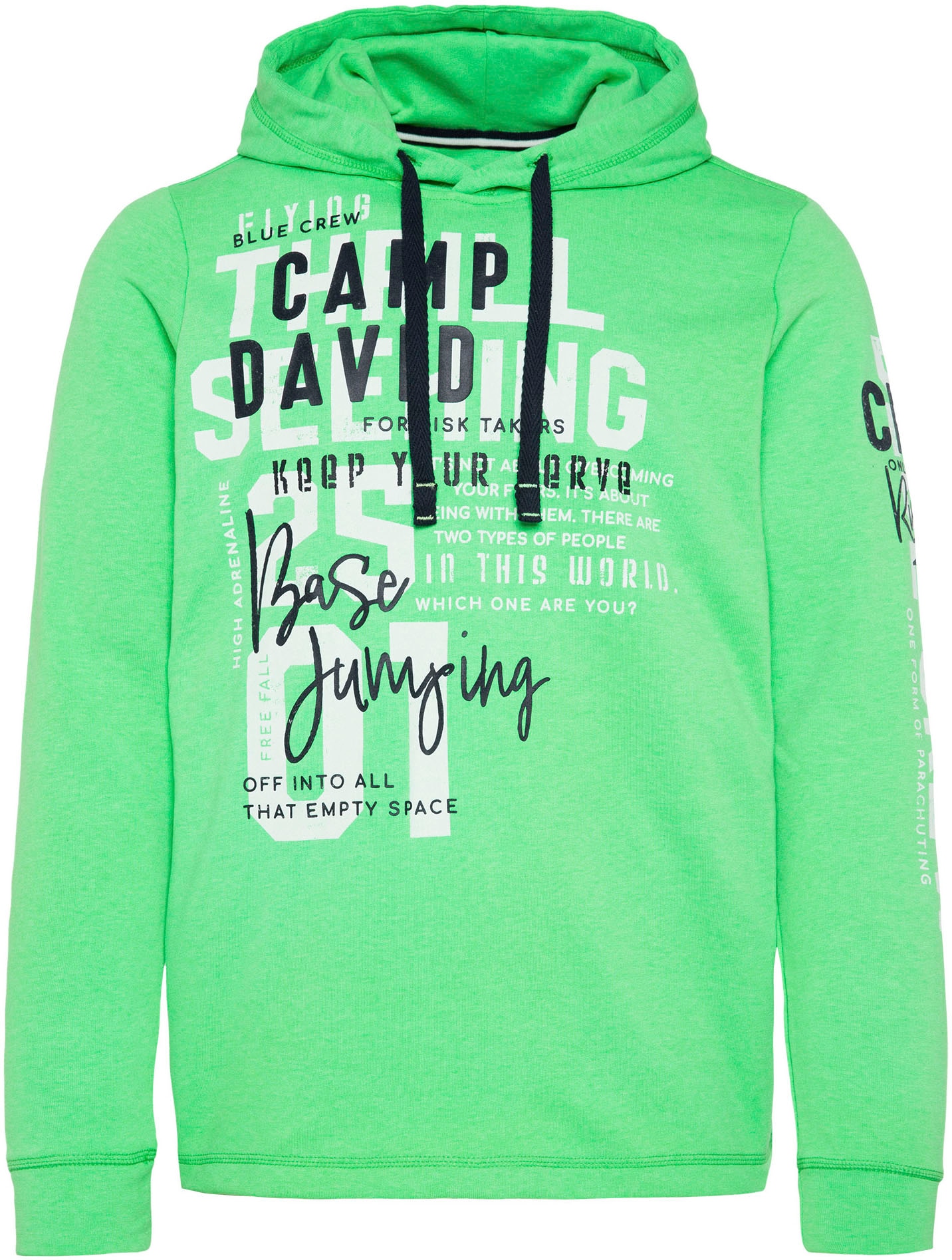 CAMP DAVID Kapuzensweatshirt, an mit der BAUR Kapuze kaufen ▷ Patch Label 