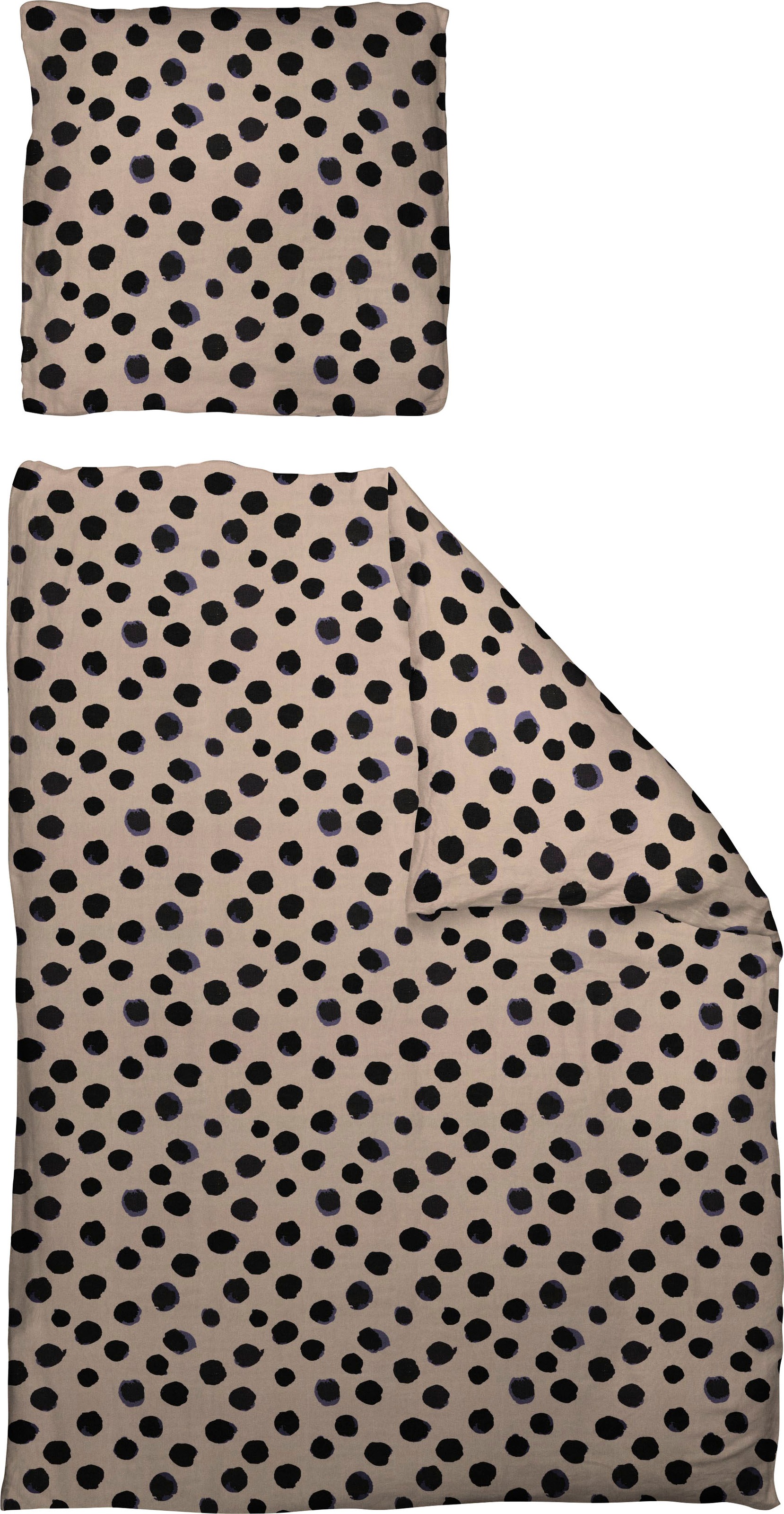 Adam Bettwäsche "Leinenbettwäsche Dots" 2 Stk. aus 73% Leinen & 27% Bio-Baumwolle, 2 teilig - Leinenbettwäsche