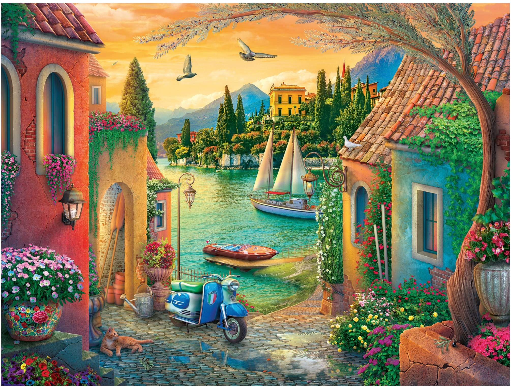 Ravensburger Puzzle »Idyllischer Comer See« Made in Germany