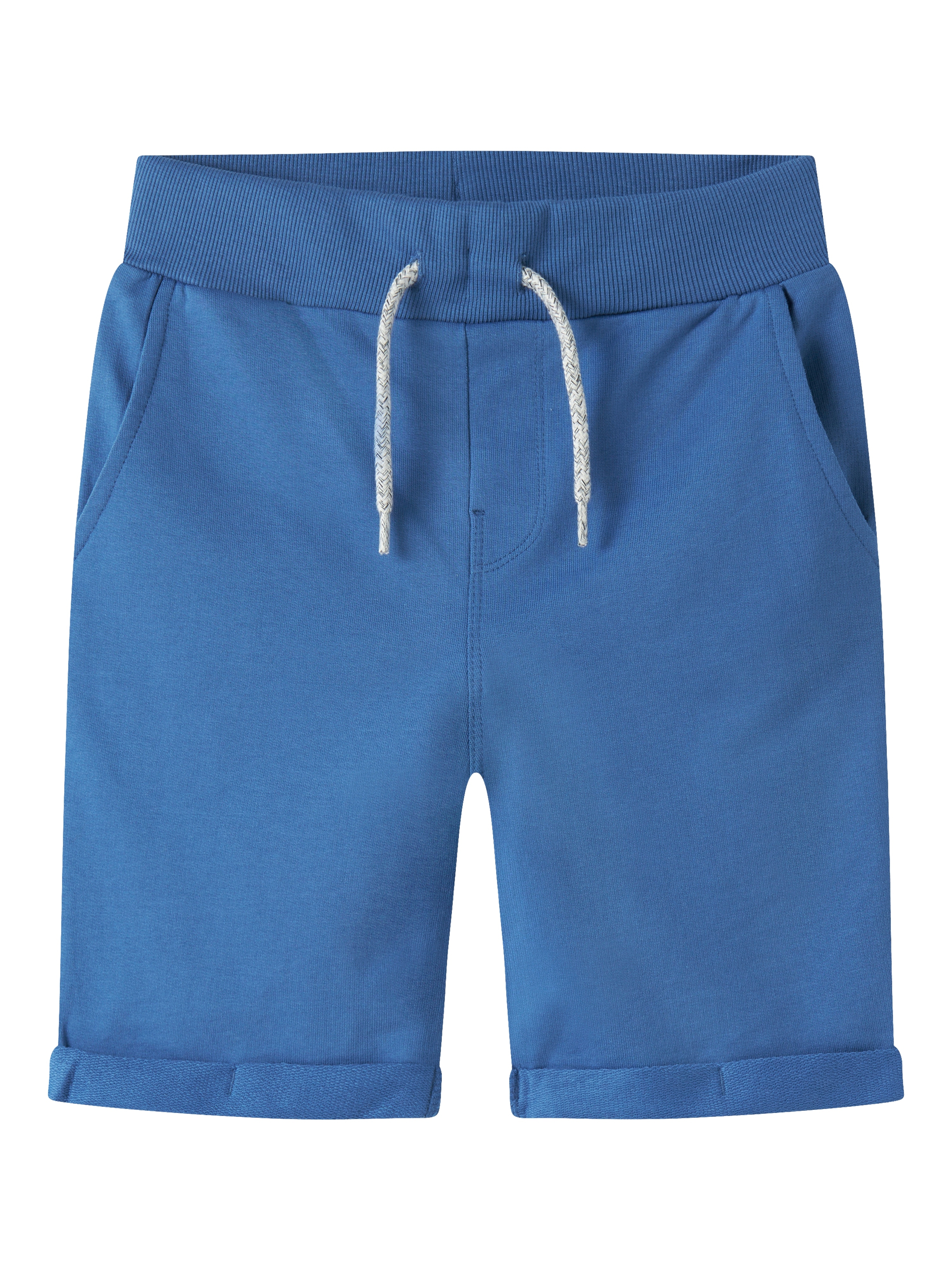 Name It Sweatshorts "Nkmvermo Long Swe Shorts Unb F Noos" Baumwolle, Umschlagsaum