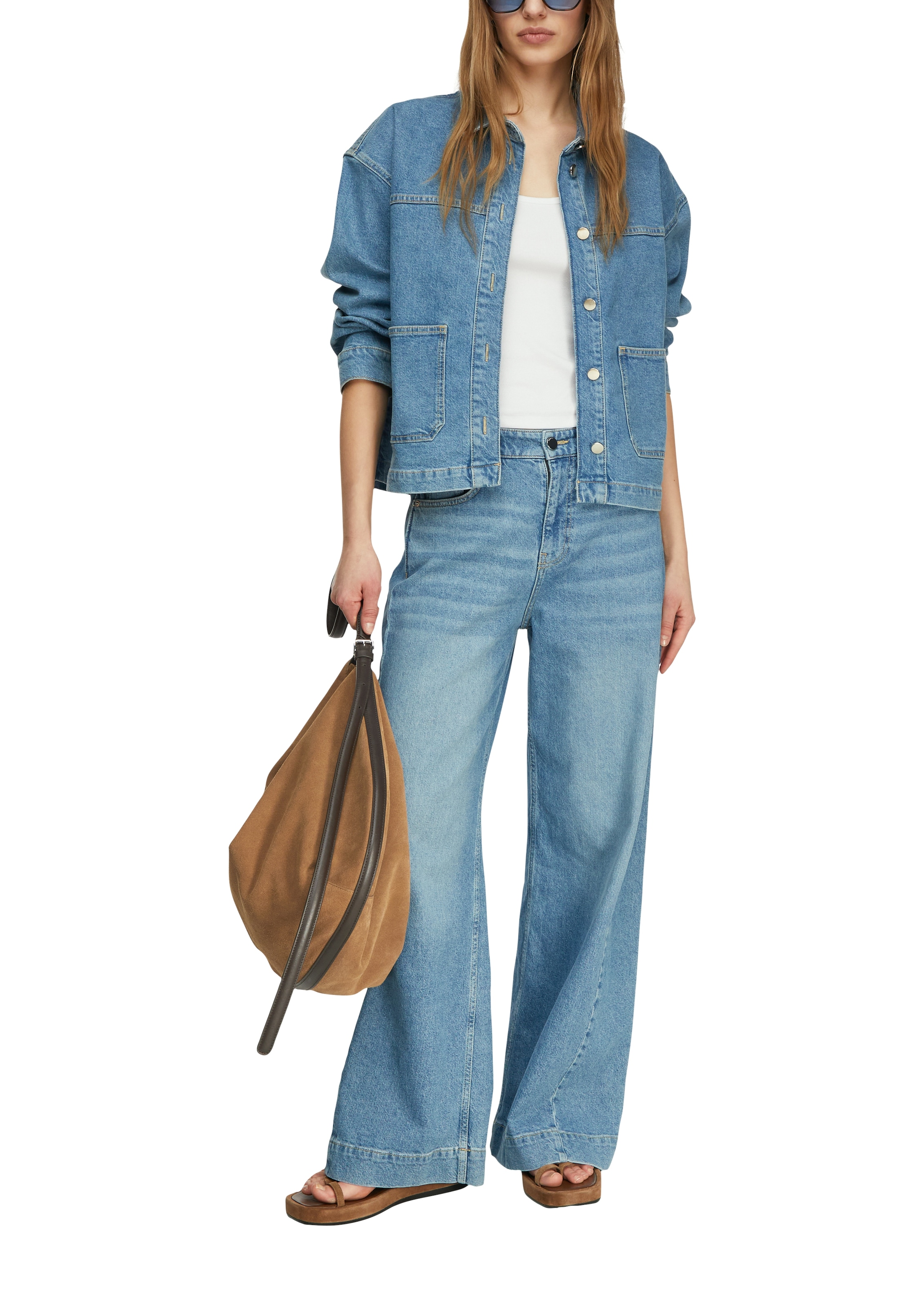 Comma Ripptanktop mit Rippstruktur