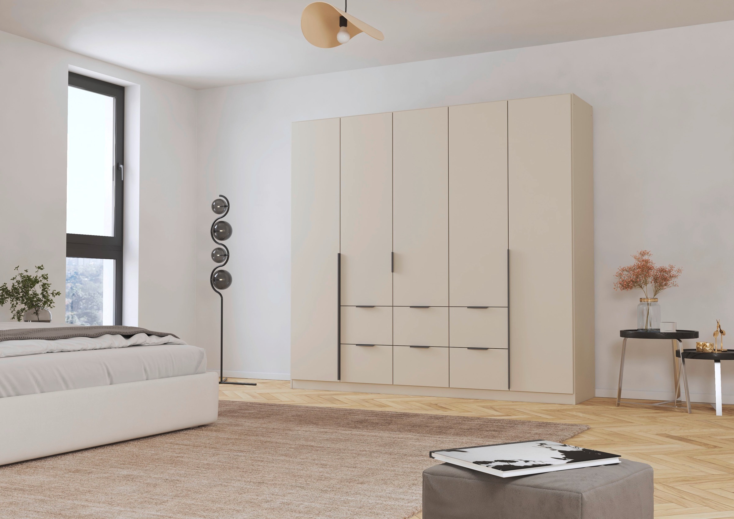 OTTO home Drehtürenschrank "Kleiderschrank Schrank Garderobe AGORDO mit Dek günstig online kaufen