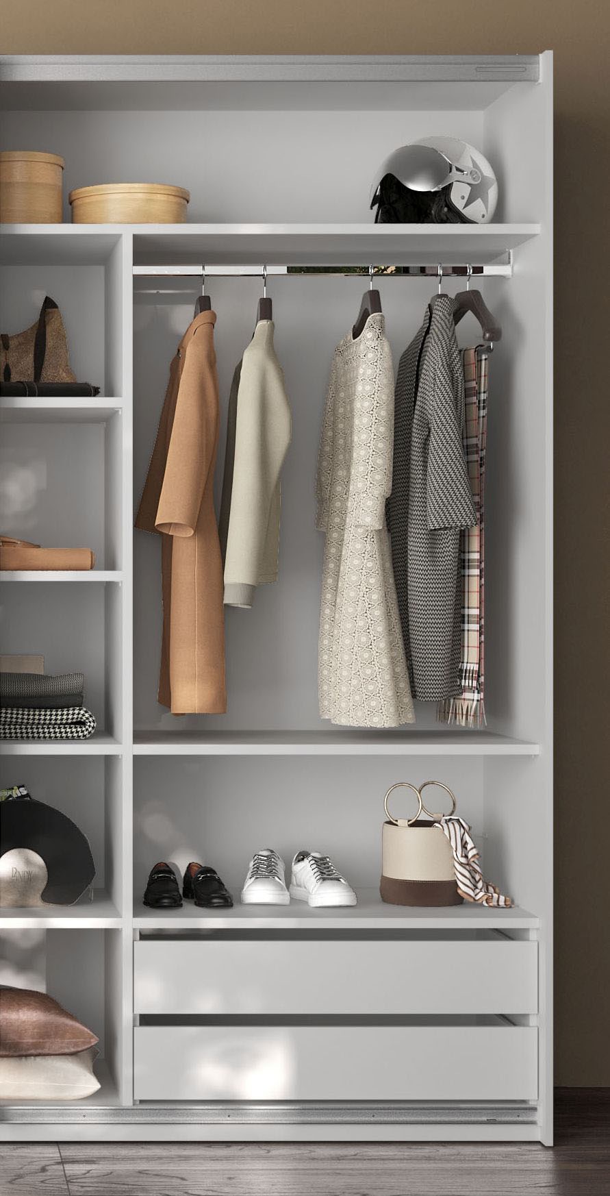 INOSIGN Einlegeboden »Malmo Weiß (1St), nur verwendbar mit Zubehör Inneneinteilung«, für Schwebetürenschrank, Breite 90 cm, Tiefe 50 cm, Höhe 2,2 cm