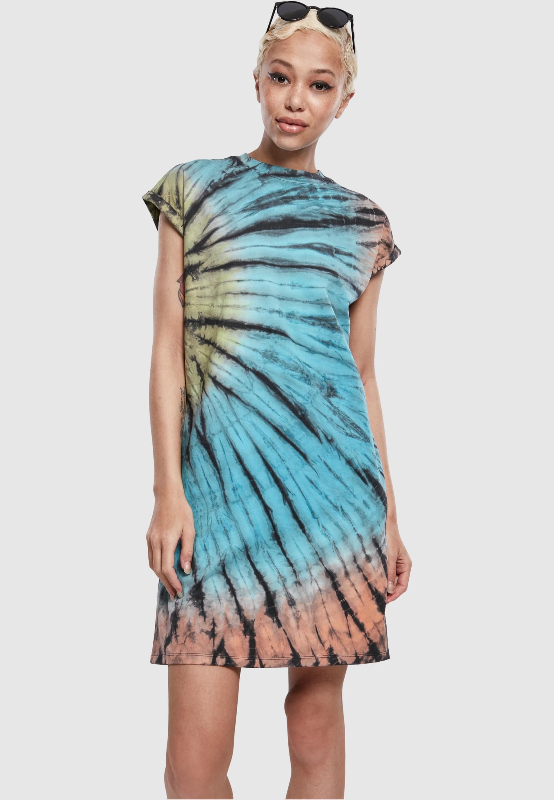 URBAN CLASSICS Shirtkleid »Urban Classics Damen Ladies Tie Dye Dress«, (1 tlg.)