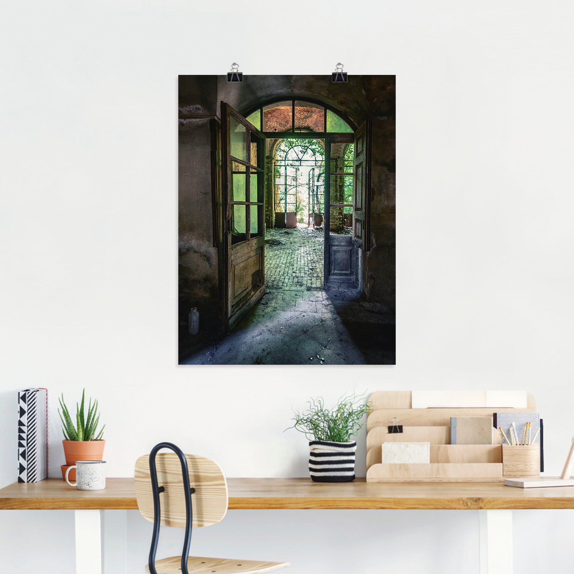 Artland Wandbild »Lost Place - (1 in als versch. Fenster«, oder Fenster Türen, St.), alte Tür Größen Wandaufkleber Poster Alubild, Leinwandbild, BAUR & | kaufen