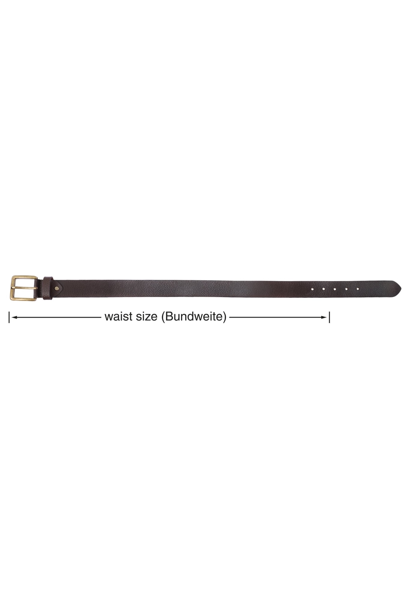 Leonardo Verrelli Ledergürtel »90 - 140 cm (Bundweite) in Dunkelbraun aus 100% Echtleder,«