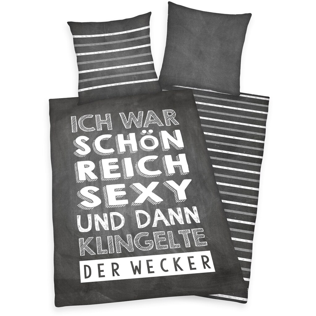 Herding Young Collection Wendebettwäsche »Young Collection, "Ich war schön, reich …"«, (2 tlg.)