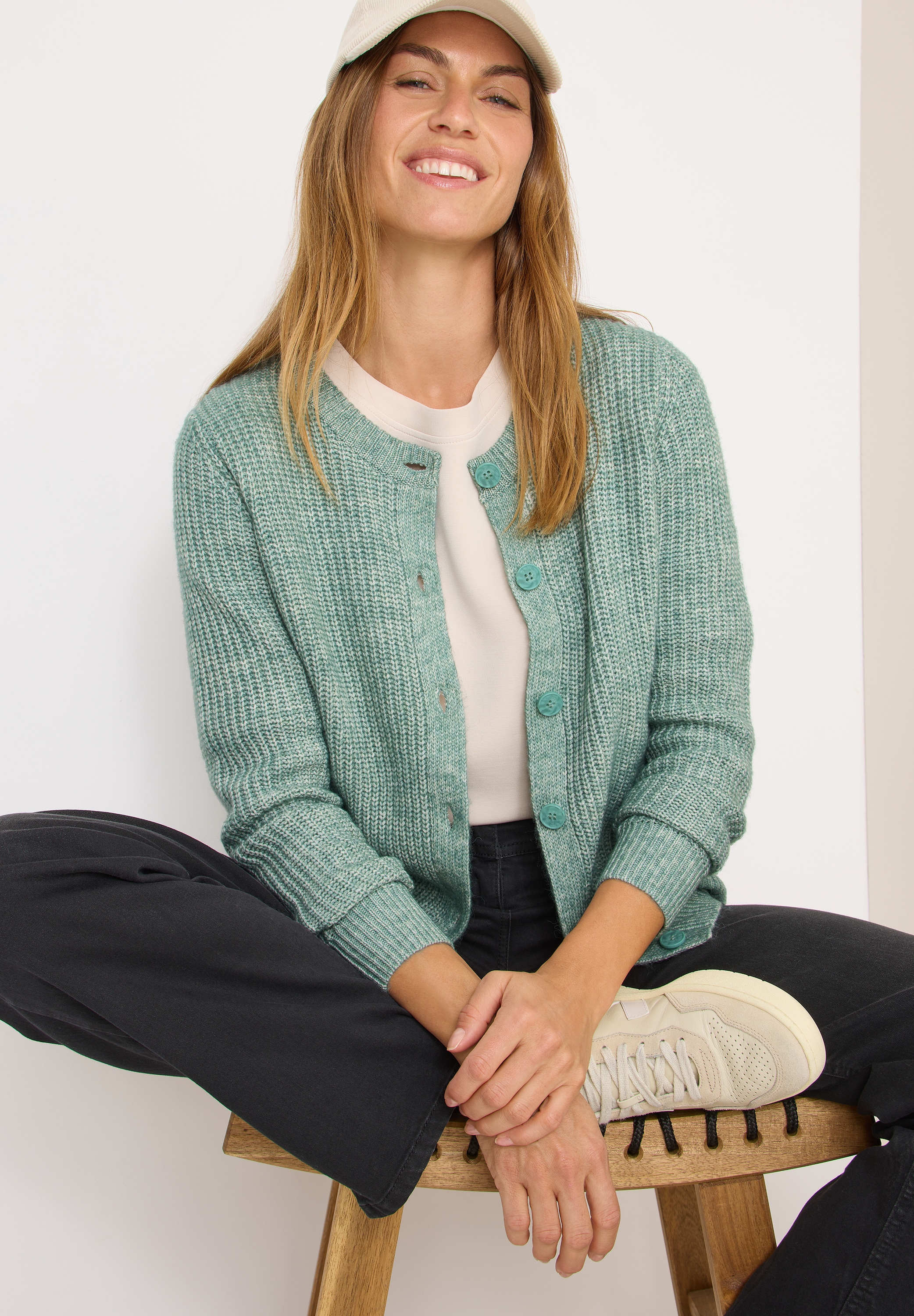 Cecil Cardigan mit Rippbündchen günstig online kaufen