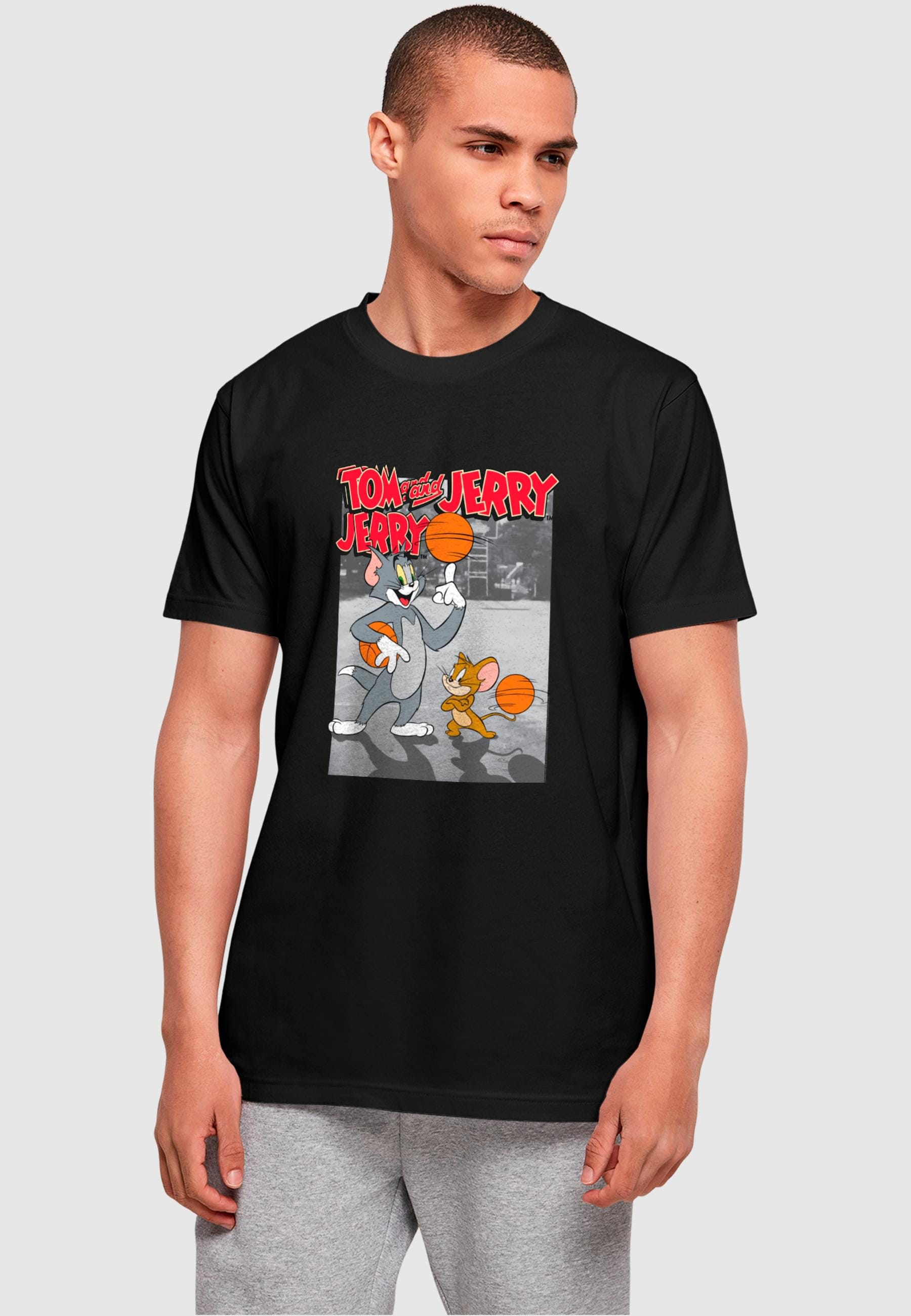 ABSOLUTE CULT T-Shirt "ABSOLUTE CULT Herren Tom and Jerry - Basketball Budd günstig online kaufen