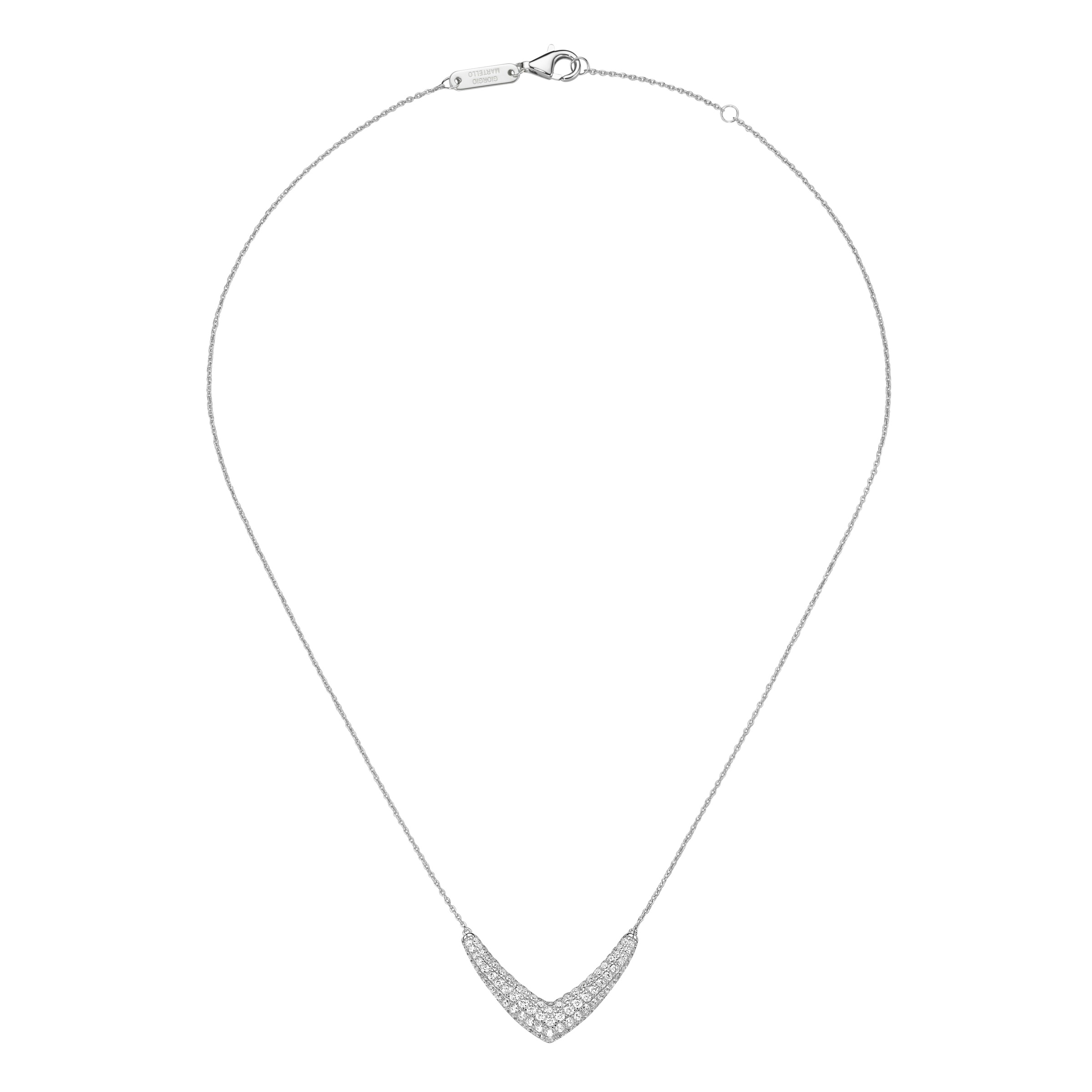 GIORGIO MARTELLO MILANO Collier »mit Zirkonia oder Spinell, Silber 925«