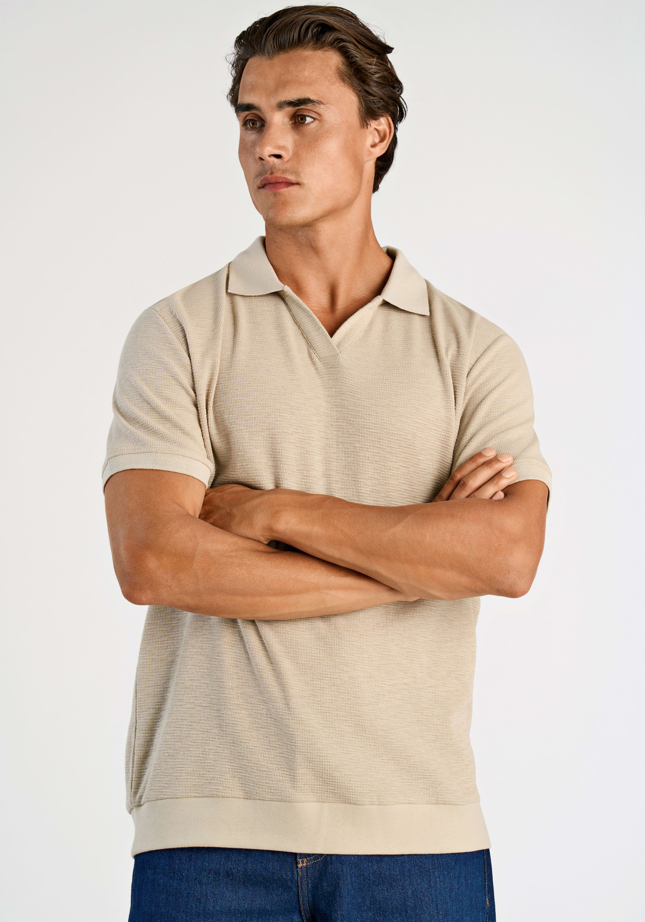 LINDBERGH Kurzarmshirt mit Polokragen günstig online kaufen