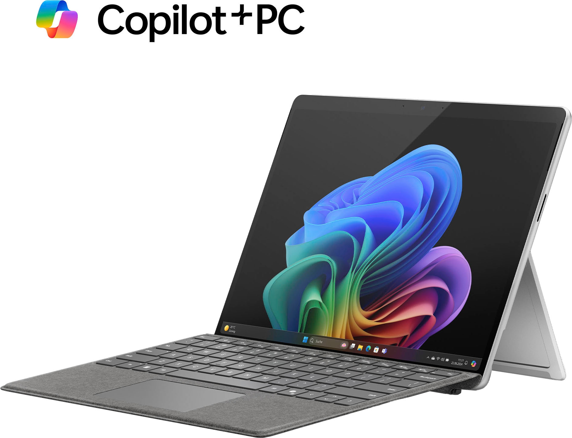 Microsoft Convertible Notebook »Surface Pro, Copilot+ PC, 13" Touch-Display, 16 GB RAM, 11. Edition«, 33,02 cm, / 13 Zoll, Qualcomm, Snapdragon X, Adreno, 1000 GB SSD, OLED-Display