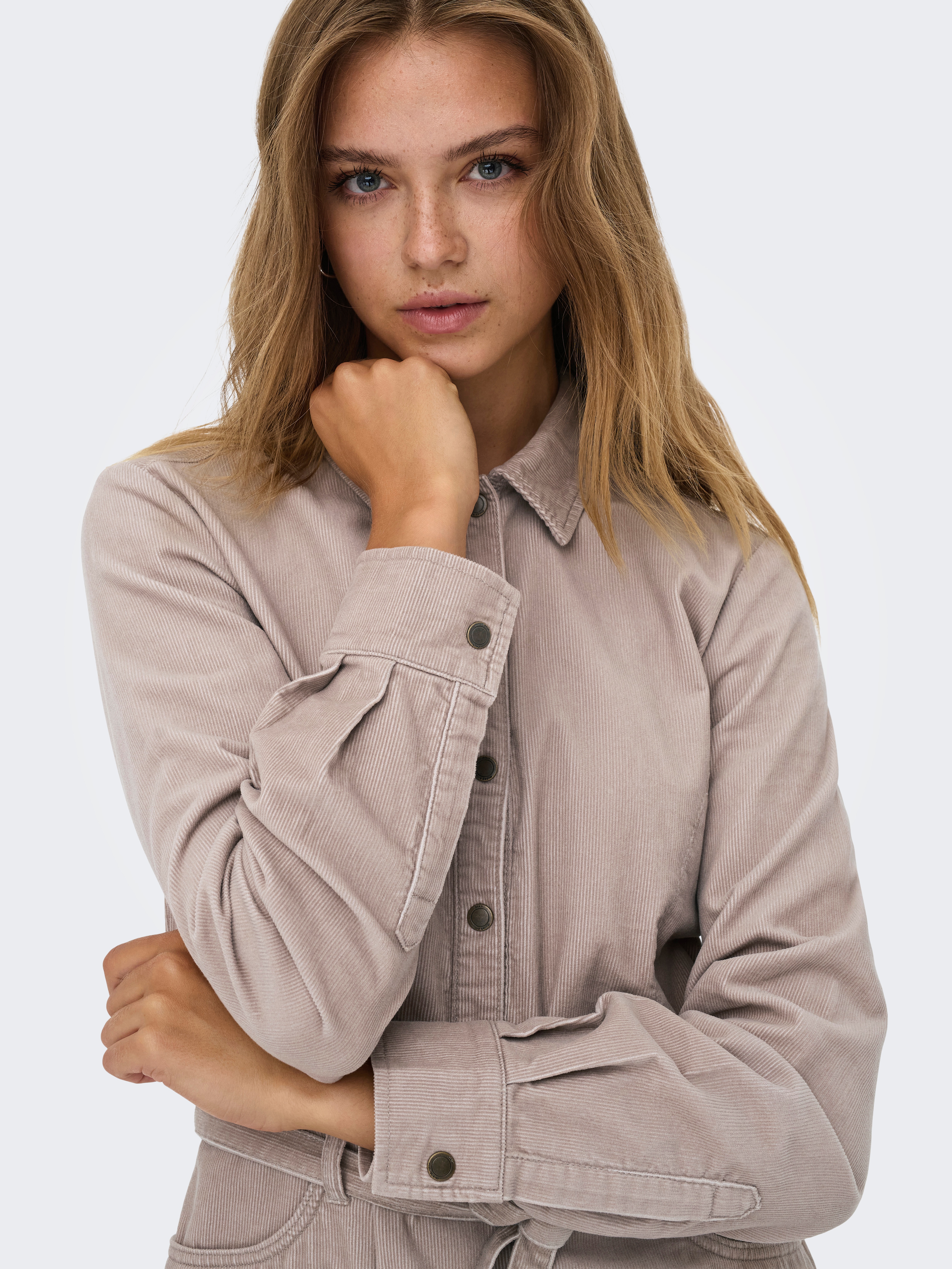 Thumbnail - ONLY Cordkleid "ONLNESSA L/S CORD DRESS CC PNT" Eingrifftaschen