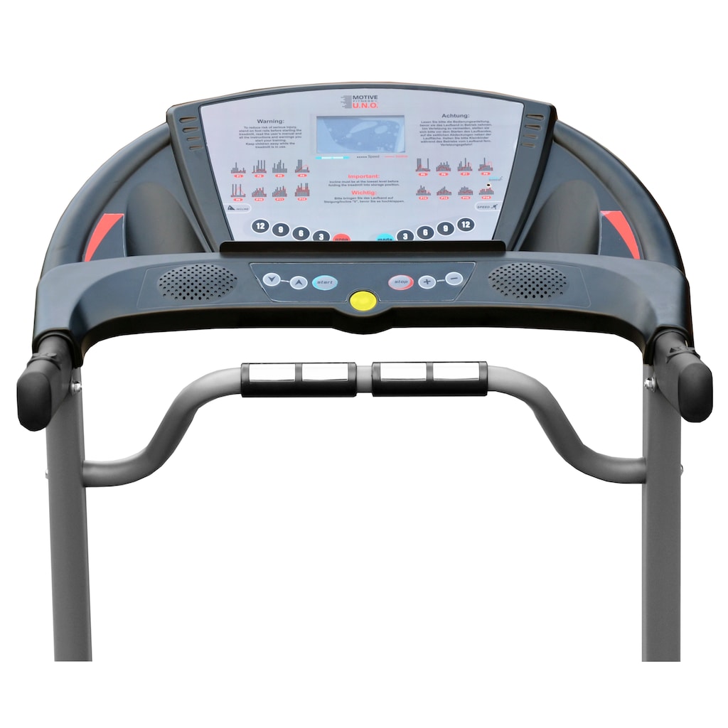 MOTIVE FITNESS by U.N.O. Laufband »Speed 2.5«, mit Höchstgeschwindigkeit 20 km/h und Multifunktions-LCD-Display