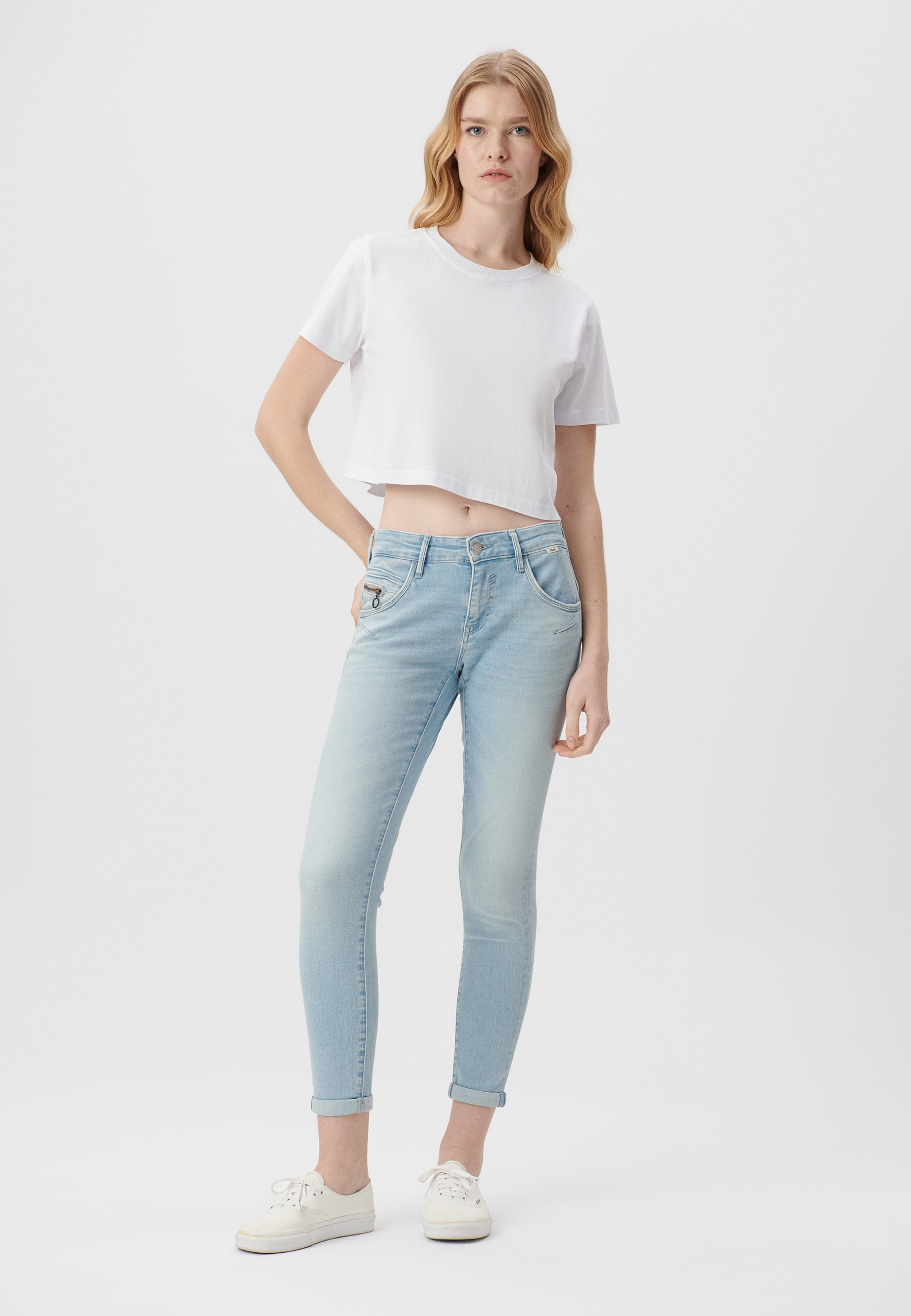 Röhrenjeans »LEXY«, Cropped Super Skinny Jeans