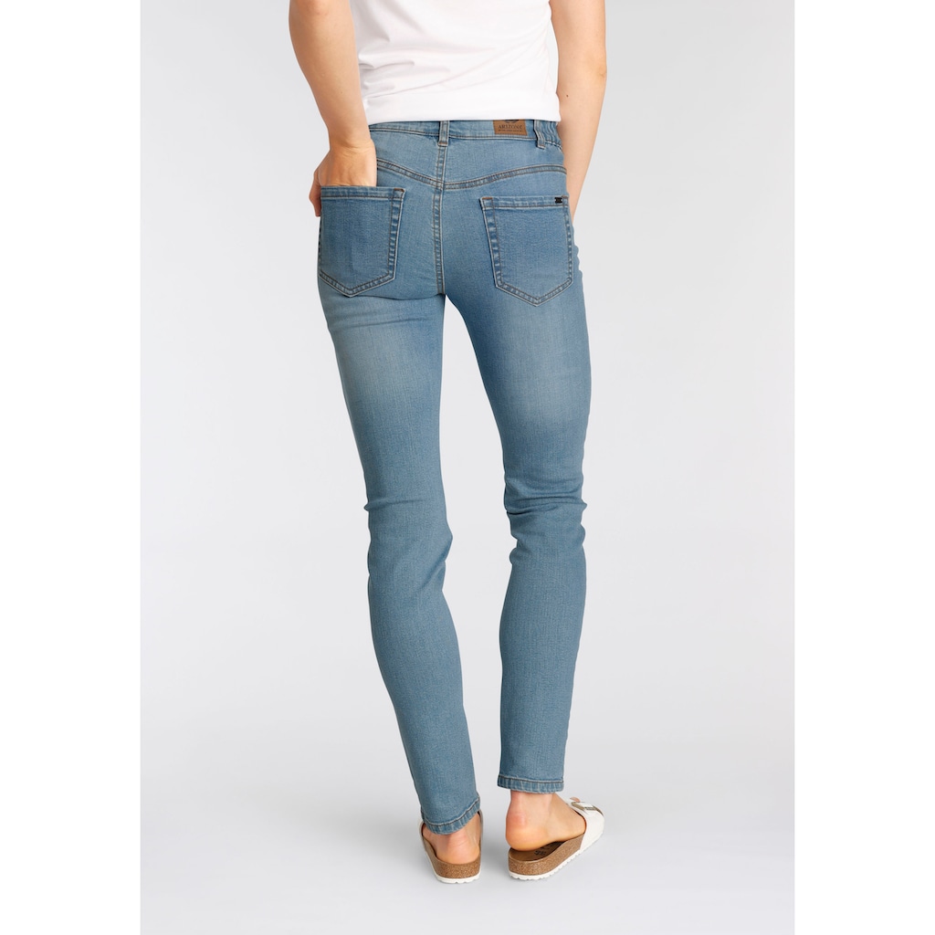 Arizona Slim-fit-Jeans »Bund mit seitlichem Gummizugeinsatz«