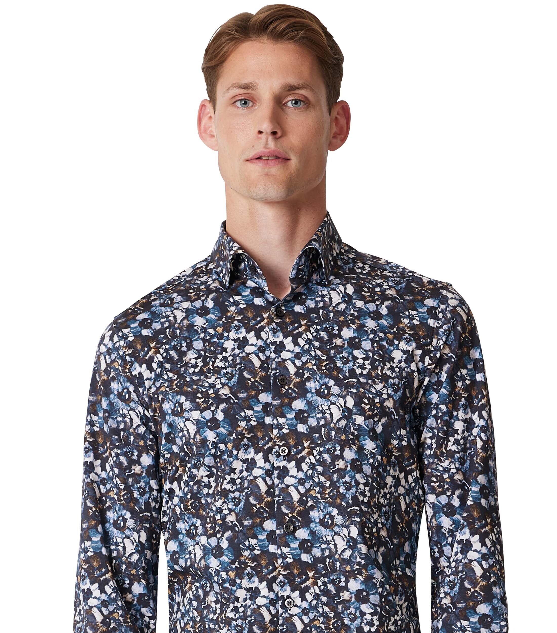 VENTI "VENTI Businesshemd Jerseyflex Print" günstig online kaufen