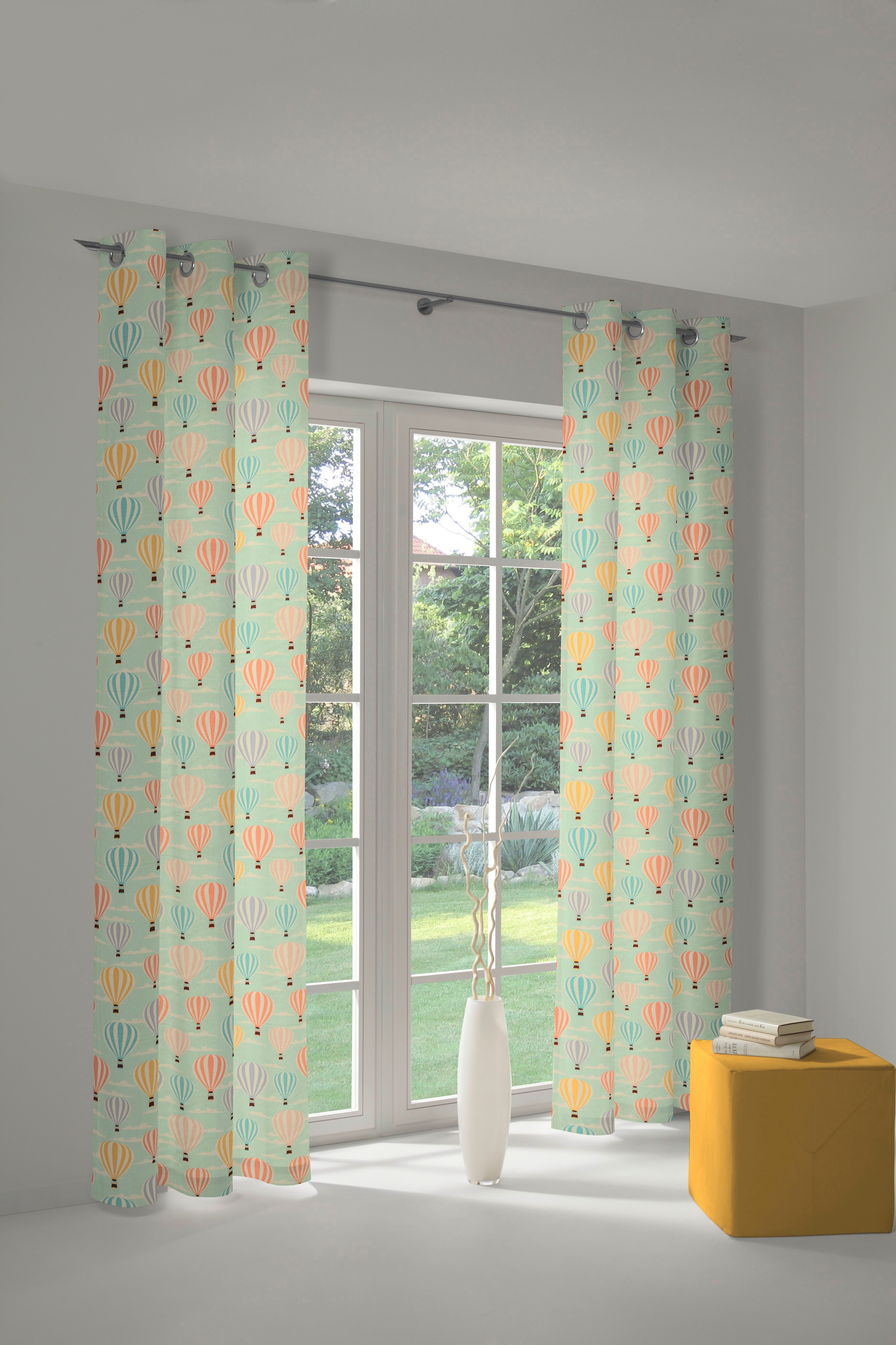 Adam Vorhang "Balloons" Ösen 1 Stk. tlg. aus Bio-Baumwolle, Made in Germany günstig online kaufen