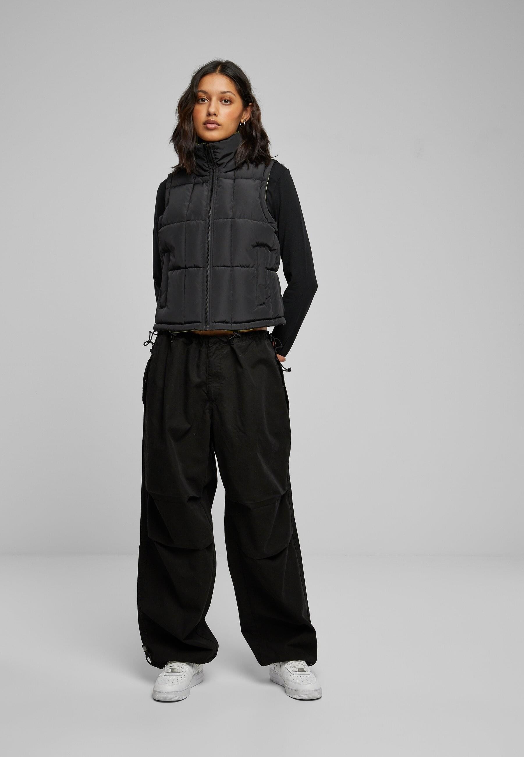 URBAN CLASSICS Steppweste »Urban Classics Damen Ladies Reversible Cropped Puffer Vest«