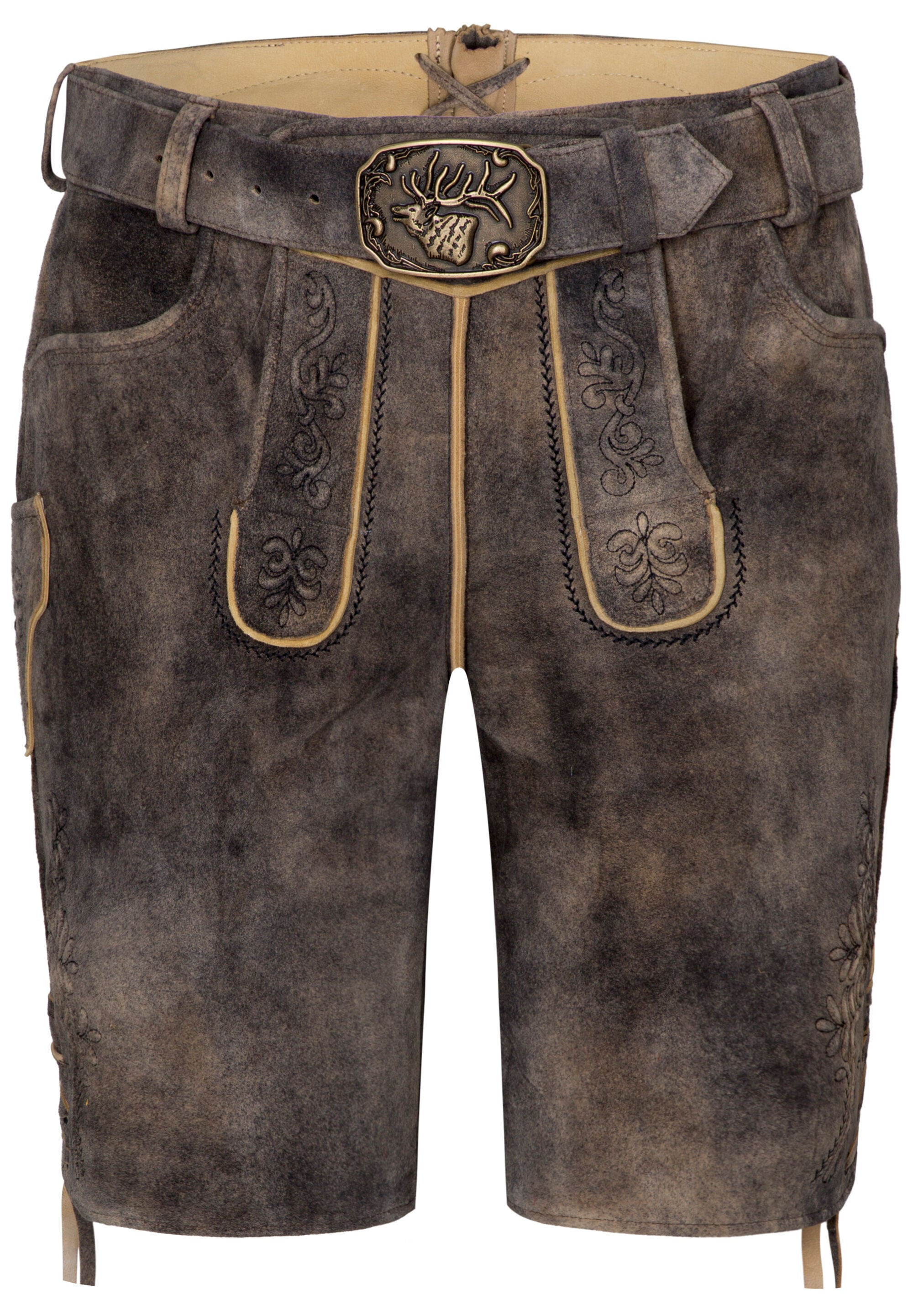 Spieth & Wensky Lederhose "Gottlieb" mit Stickerei