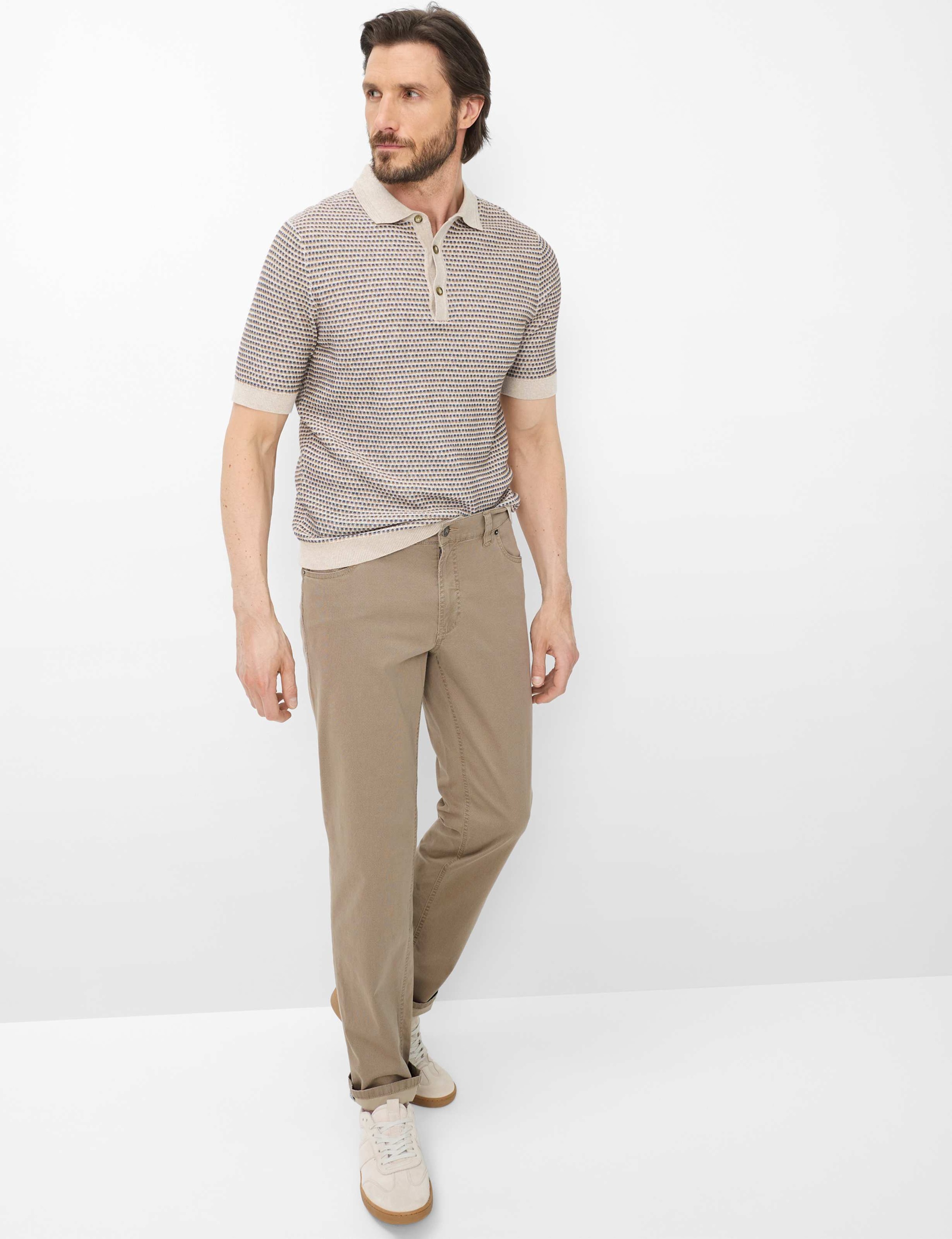 Brax Eurex Luke 5-Pocket Pants Taupe 2